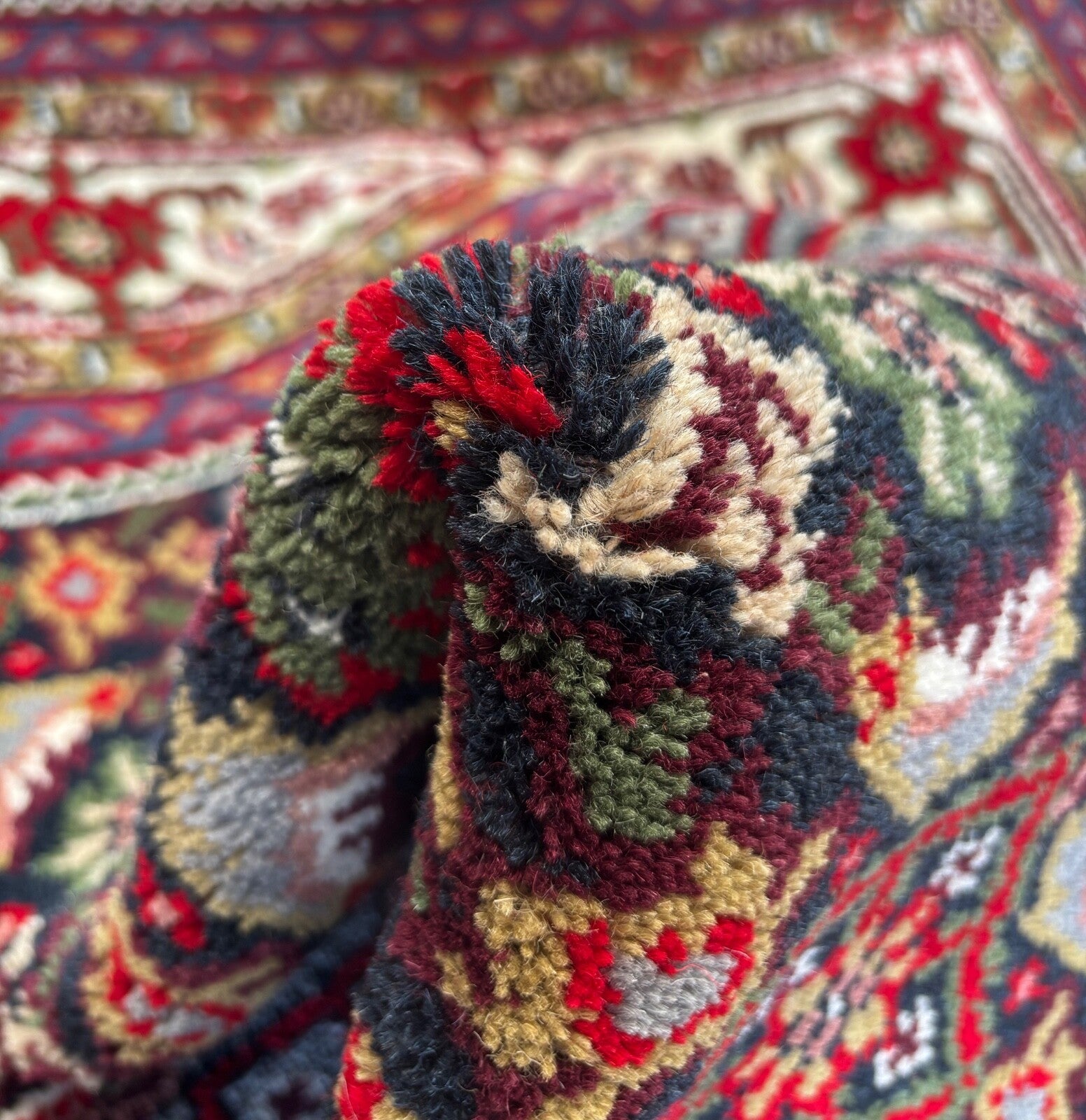 Orientteppich 300x400 Rot Handgeknüpft Bidjar Design 100 % Schurwolle Teppich