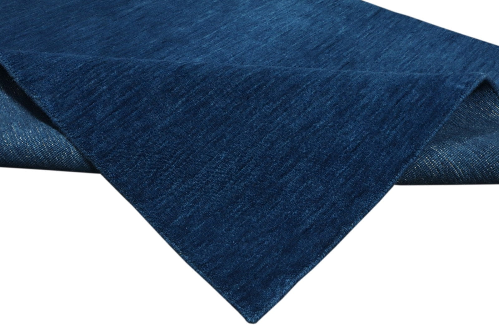 Käsitsi kootud Gabbeh vaip, 100% vill, ühevärviline sinine, 120x180 cm, HL1080