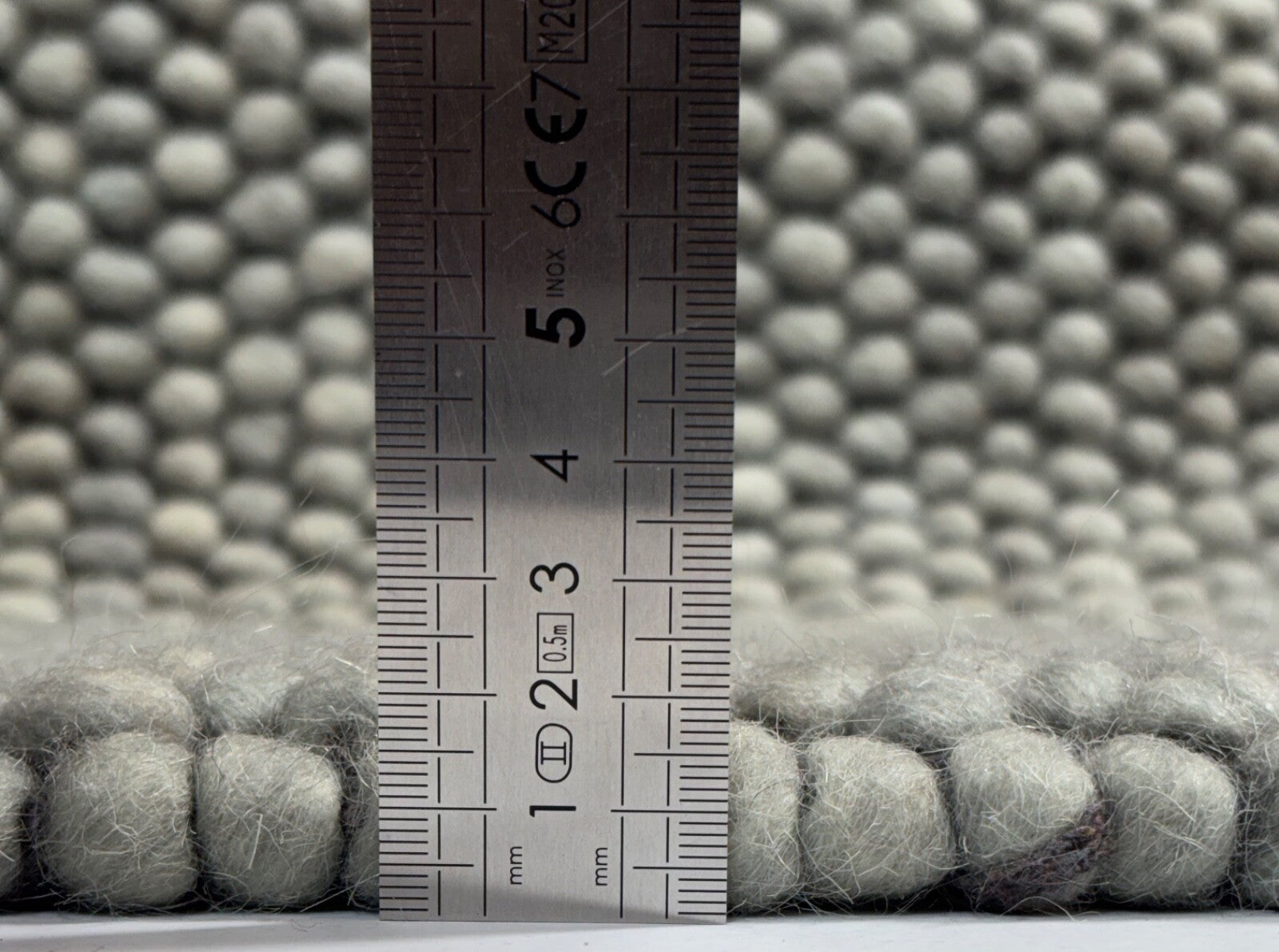 Handgefertigter Kilim Dhurry Teppich 60x90 Grau 100% Wolle Flachgewebe R95