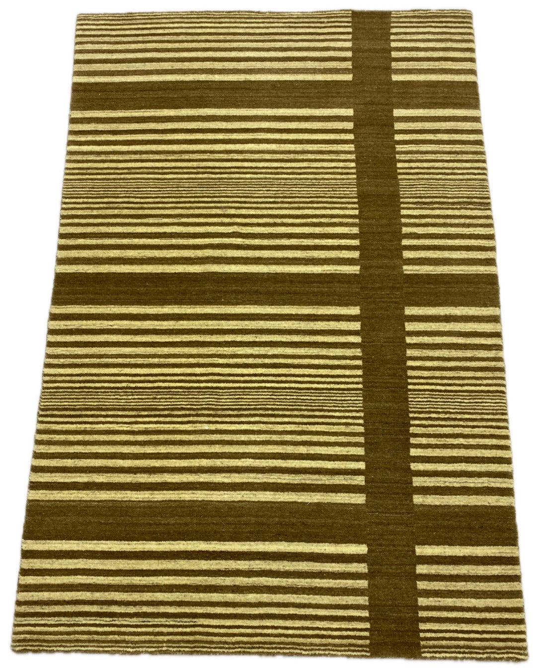 Teppich 100% Wolle Beige braun Gabbeh lori Handgewebt 125x185 cm Naturwolle S195
