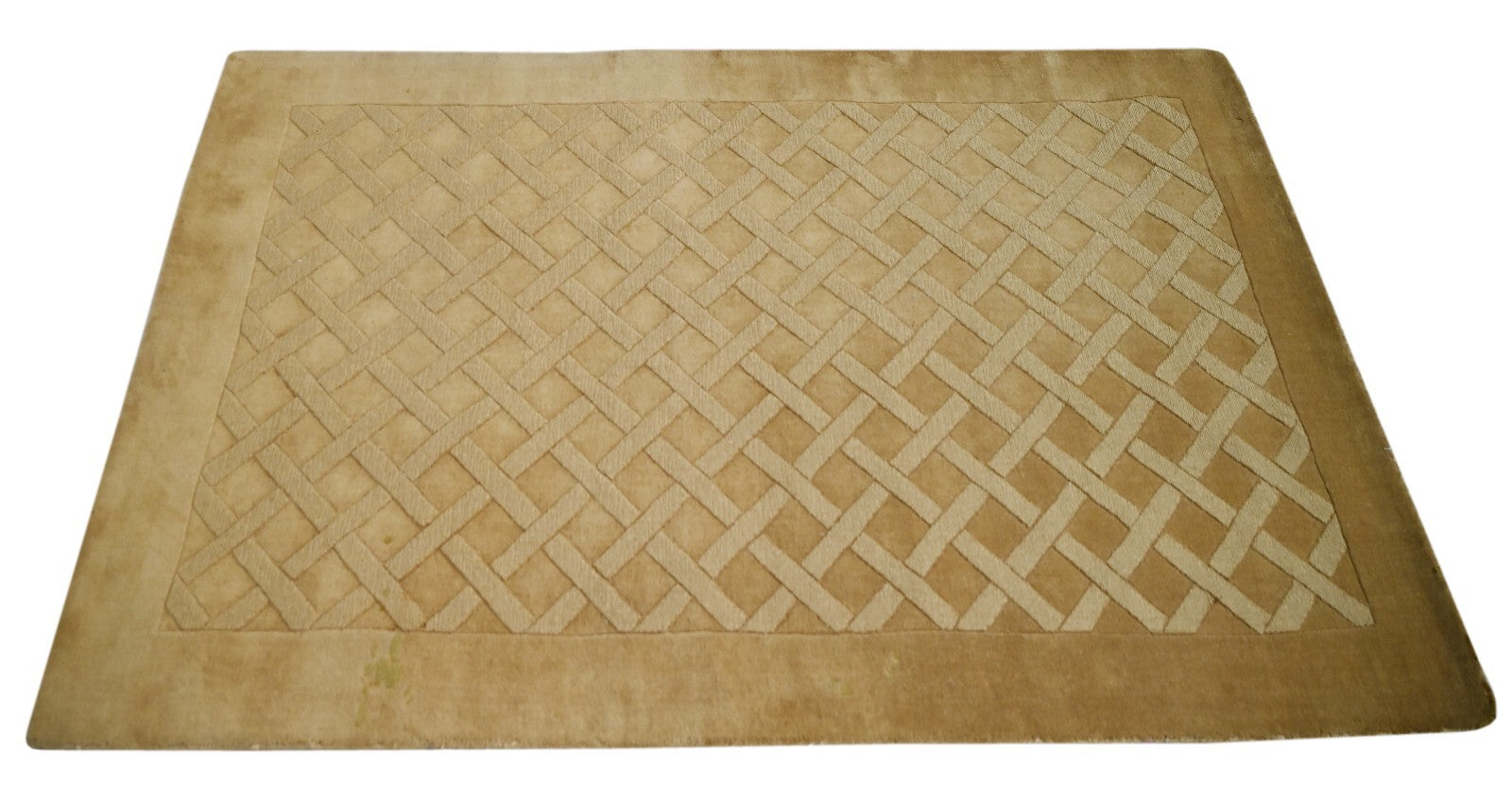 Handgetufteter Wolle teppich 150x240 Gold Modern Wohnzimmer SH233