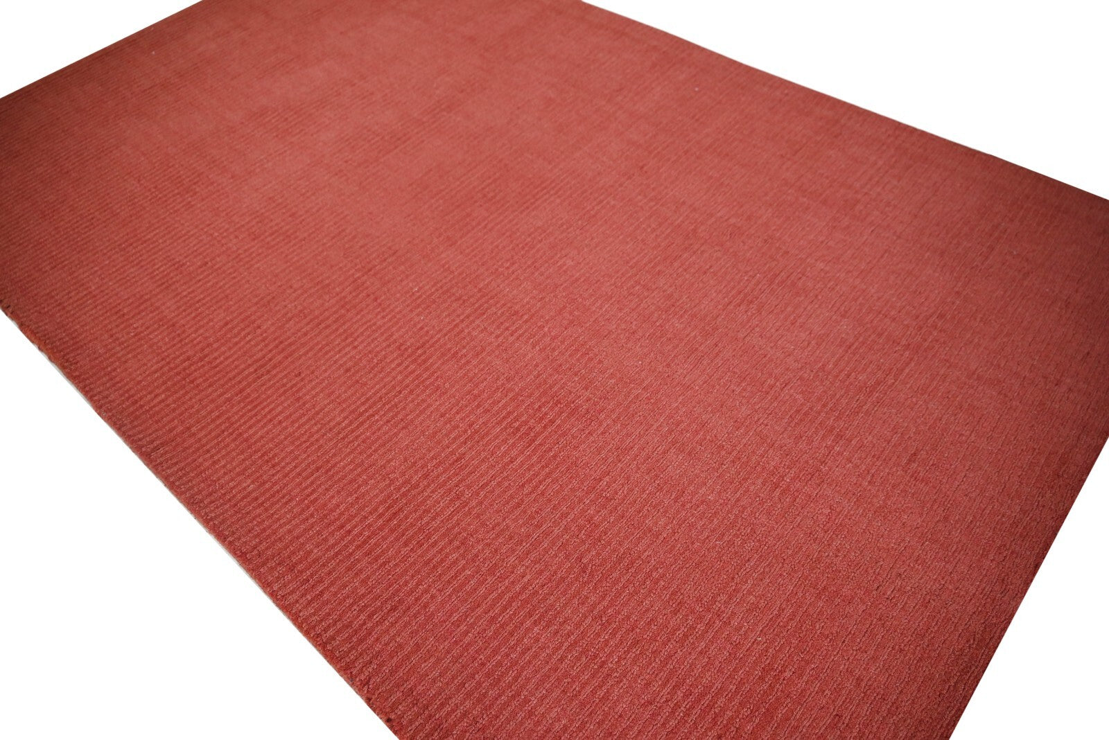 Handgetufteter Wolle teppich 150x240 Rost Modern Wohnzimmer SH273