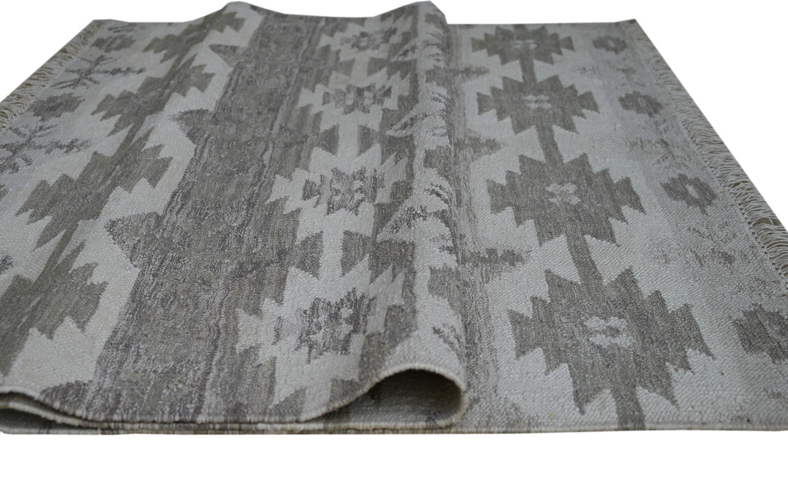 Bunter Wollteppich 120x180 cm Handgefertigt Modern Teppich sh198