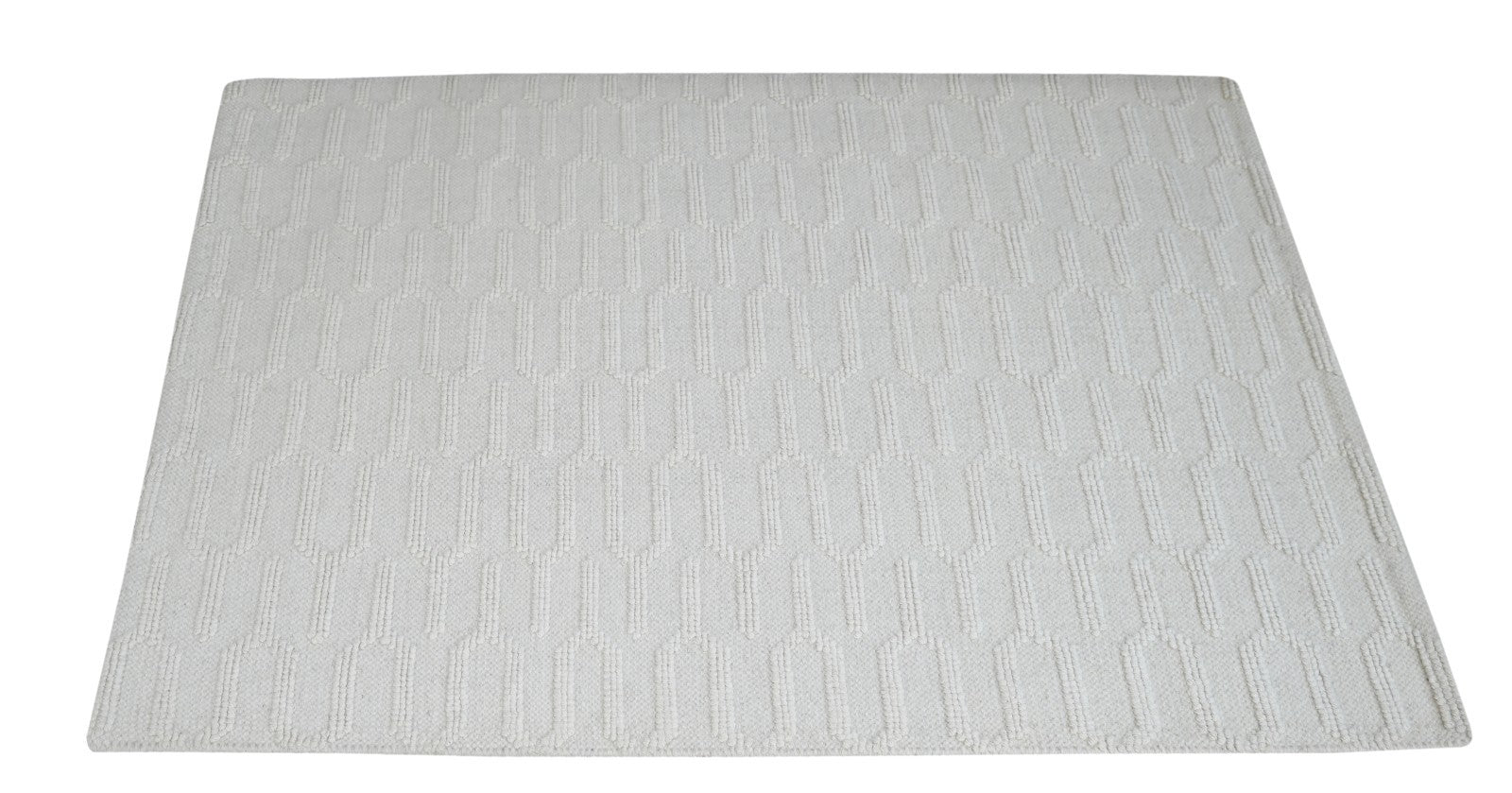 Bunter Wollteppich 120x180 cm Handgefertigt Modern Teppich sh216