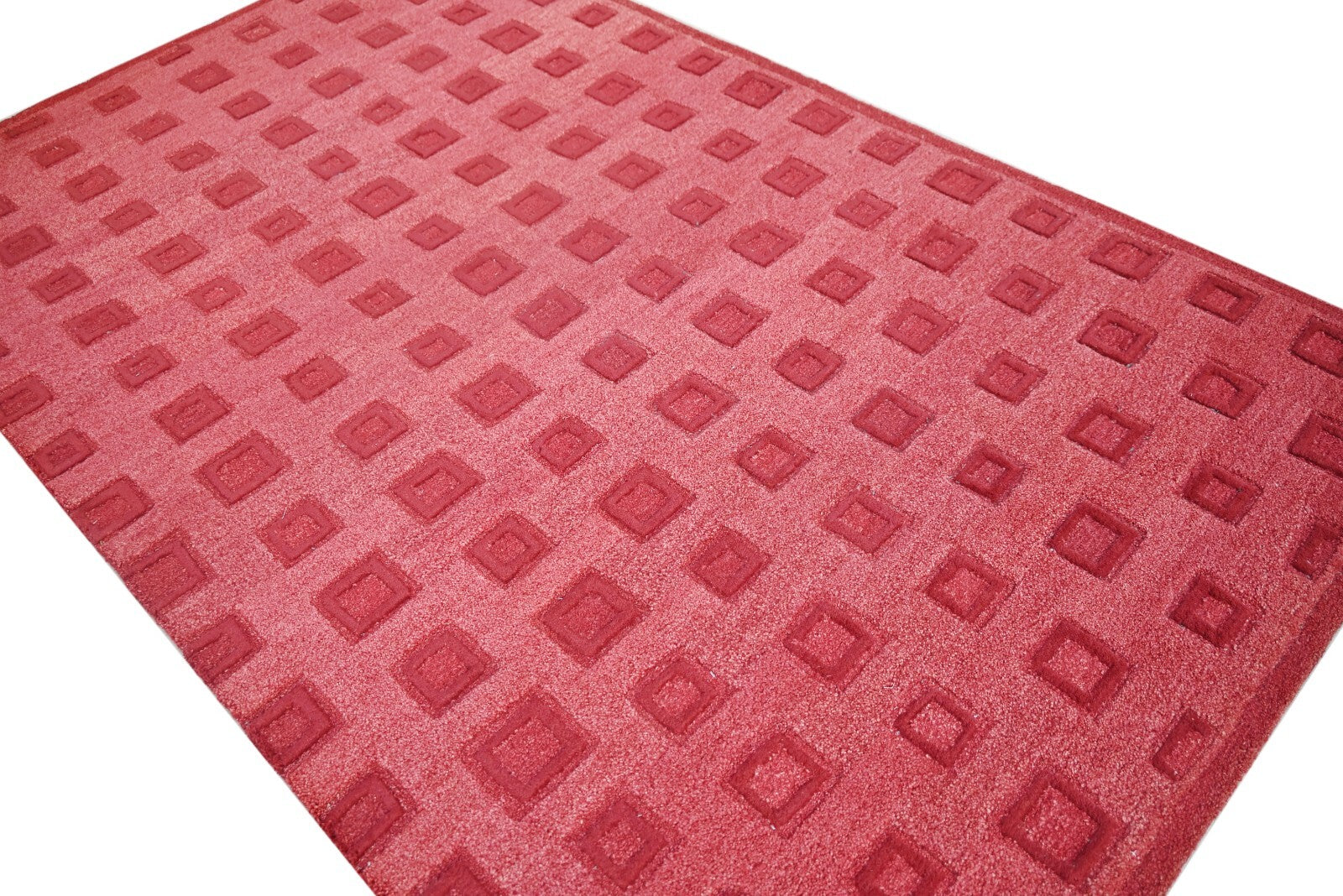 Handgetufteter Wolle teppich 150x240 Rot Modern Wohnzimmer SH241