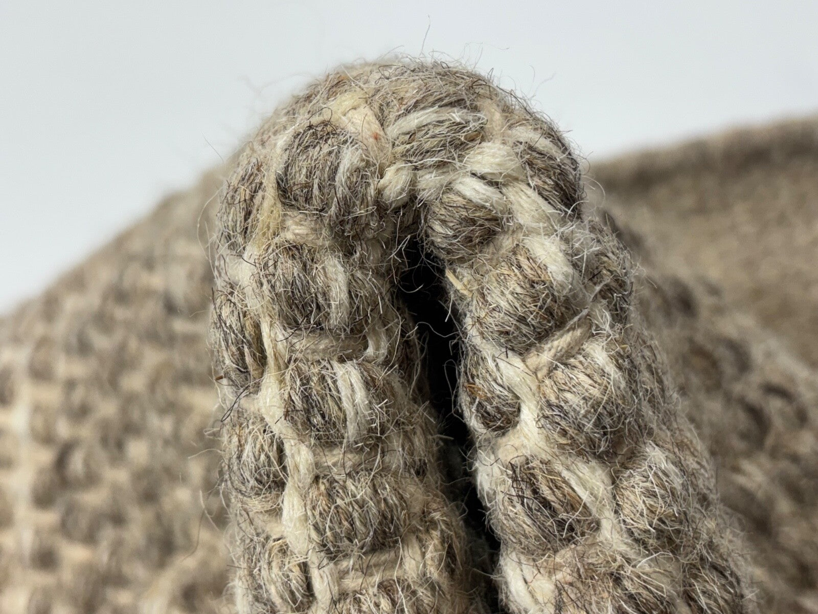 Kilim Dhurry Teppich 60x90cm Handgefertigt 100% Wolle Beige Naturfarbe D101