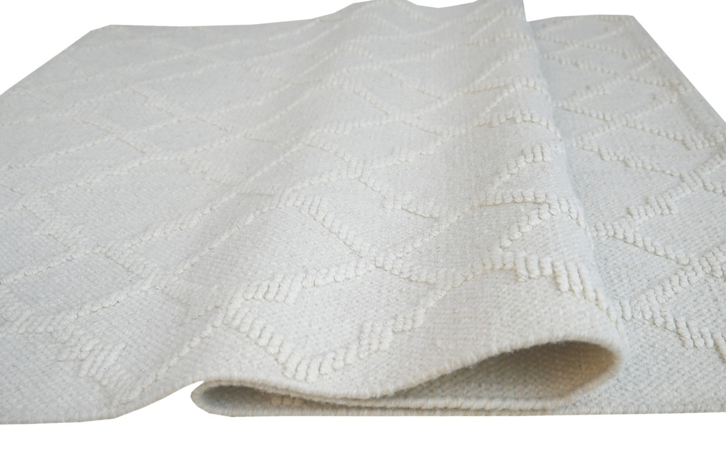 Bunter Wollteppich 120x180 cm Handgefertigt Modern Teppich sh276