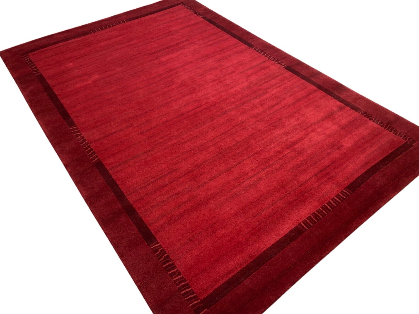 Rot Teppich Handgeknüpft 250X350 cm Orange 100% Wolle Orientteppich Indo Nepal