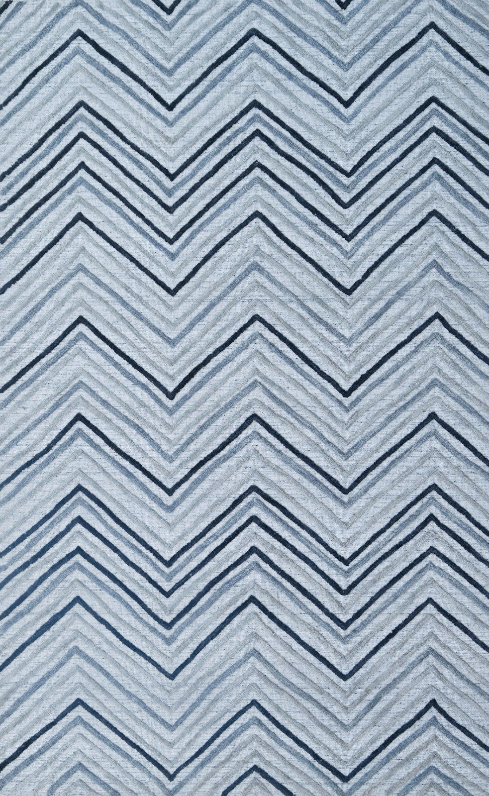 Handgewebter Teppich 150x240 Silber Wolle Glanzoptik Wohnzimmer SH121