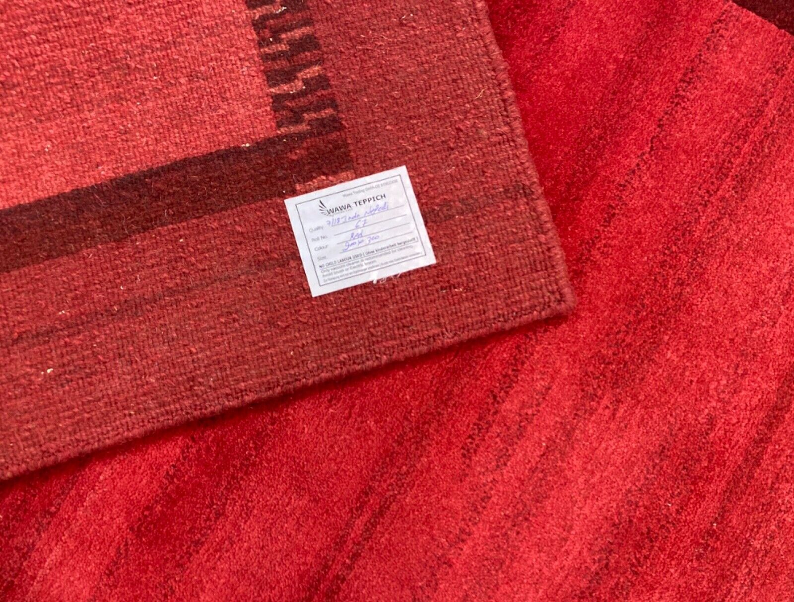 Rot Teppich Handgeknüpft 250X350 cm Orange 100% Wolle Orientteppich Indo Nepal