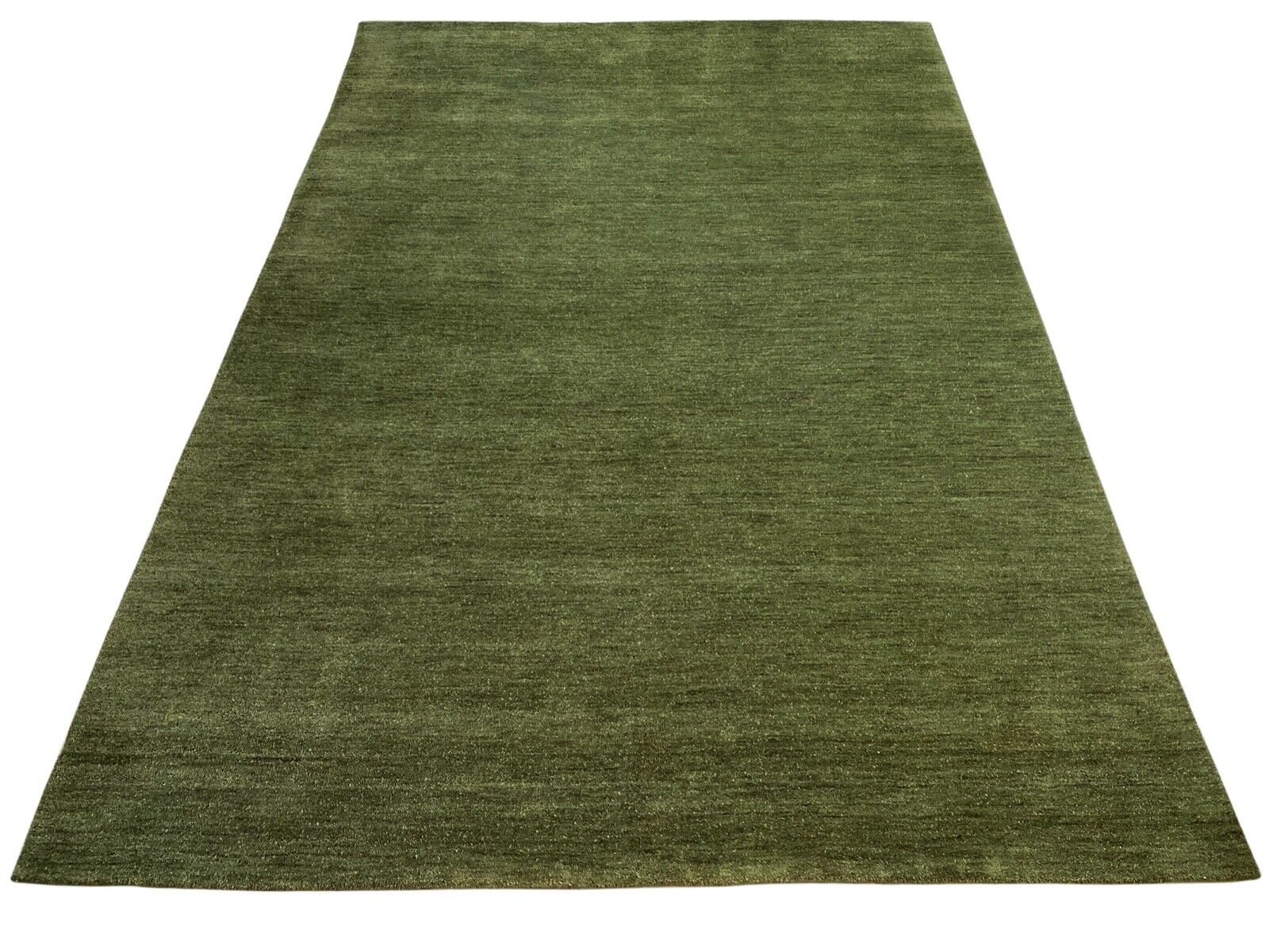 Orientteppich Gabbeh Teppich 100% Wolle Grün Handgewebt Loom Debbich