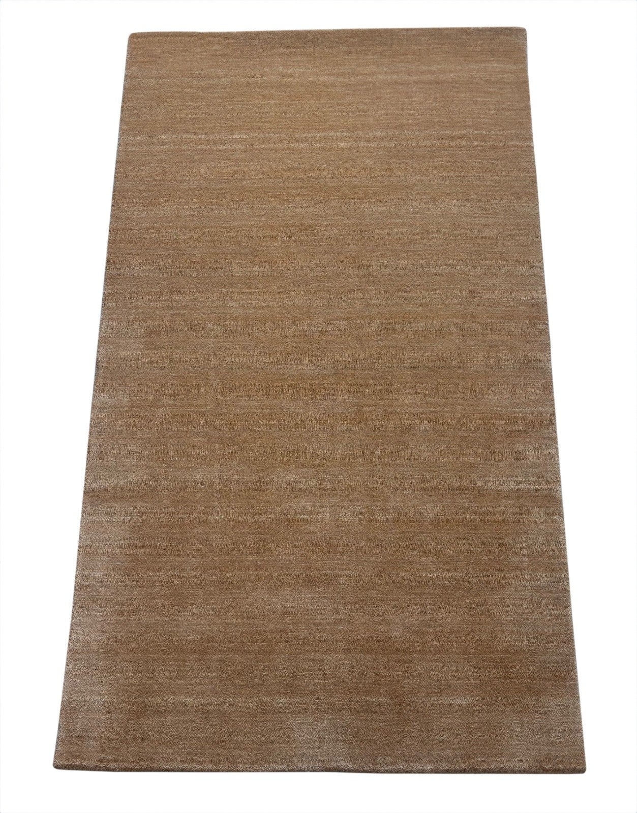 Gabbeh Teppich 90x160 cm Handgewebt 100% Wolle Peach Caramel Orient Modern