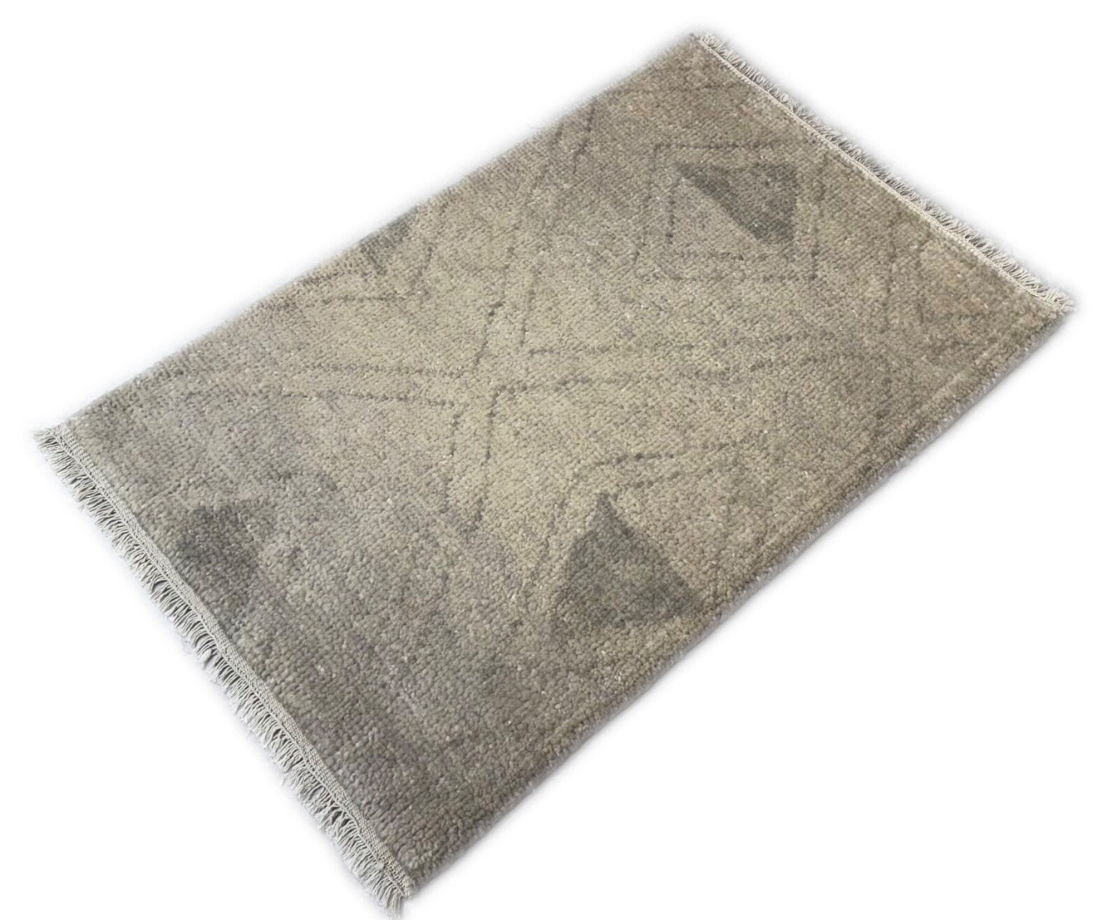 Kézzel csomózott szőnyeg 60x90 cm Modern 100% gyapjú Bézs – DKD742