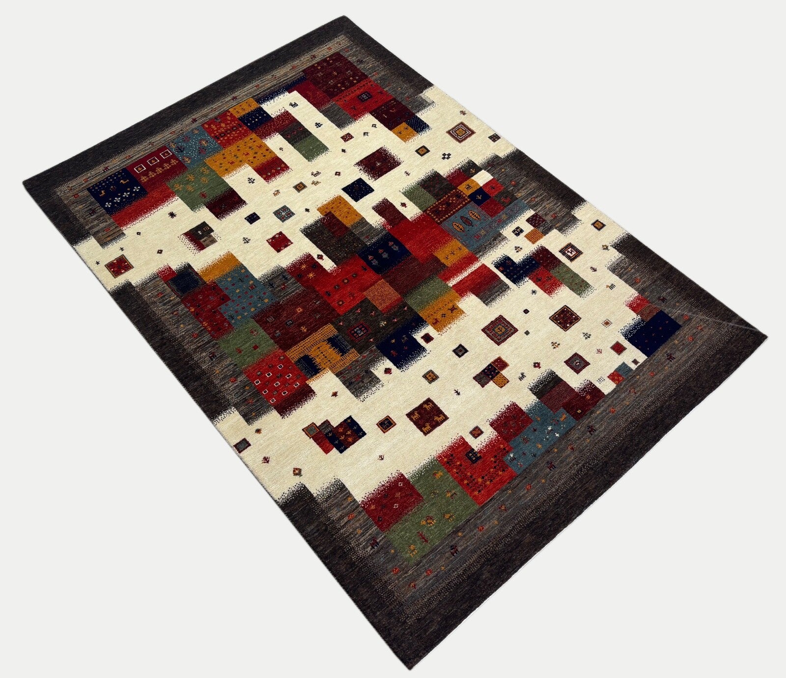 Handgeknüpft Orientteppich 170x240 Wolle Teppich Multi Klassisch Design 118-9/9