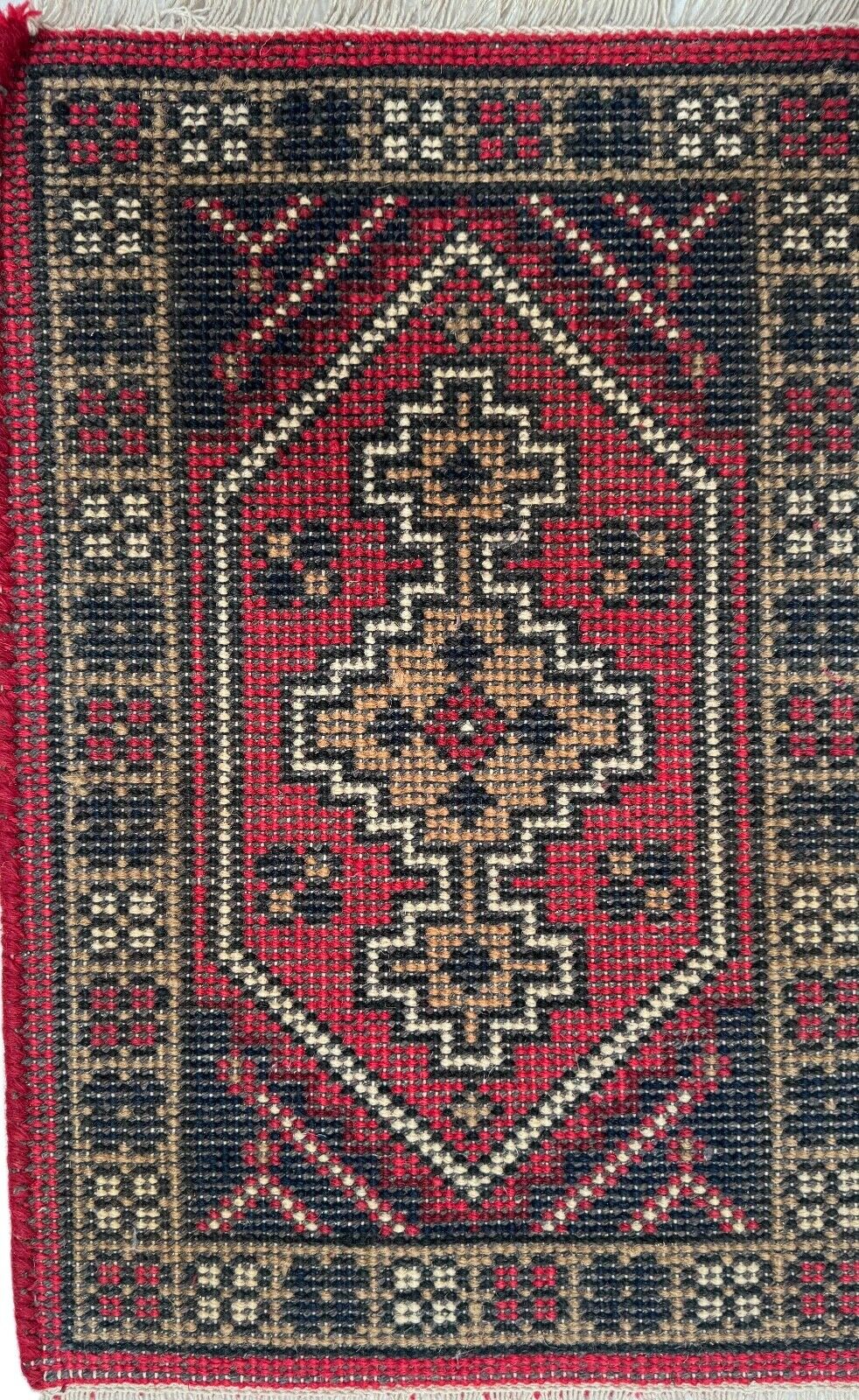 Brücke 40X60 CM Handgeknüpft Teppich Fußmatten 100% Wolle Gold Rot PH1