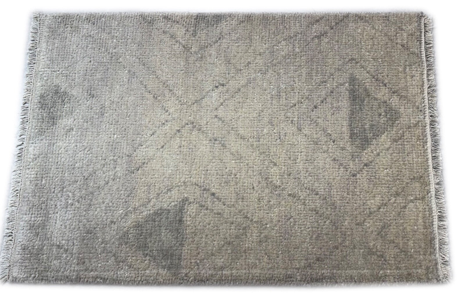 Ročno vozlana preproga 60x90 cm Moderna 100% volna Bež – DKD742