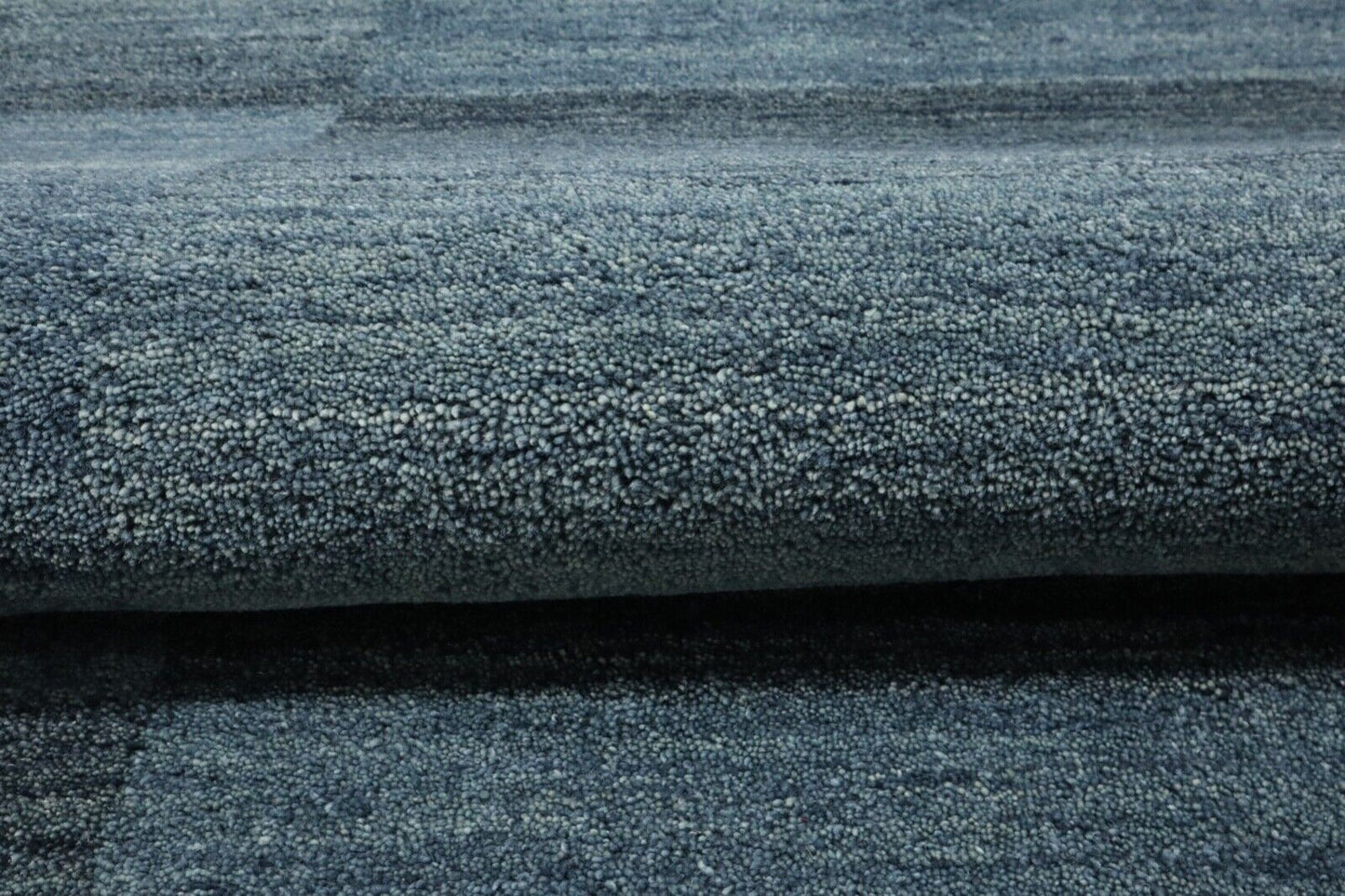 Teppich 100% Wolle 120X180 cm Handarbeit Hell Blau Handgetuftet T965
