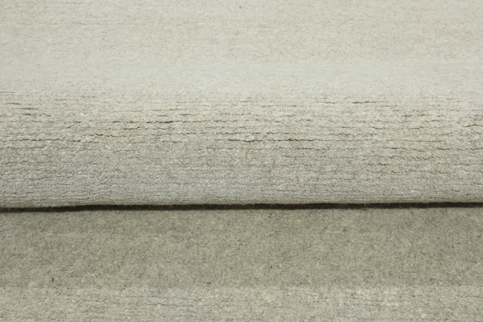 Wollteppich Grau Beige Indo Nepal Handgeknüpft Modern Rand Teppich 300X380 cm