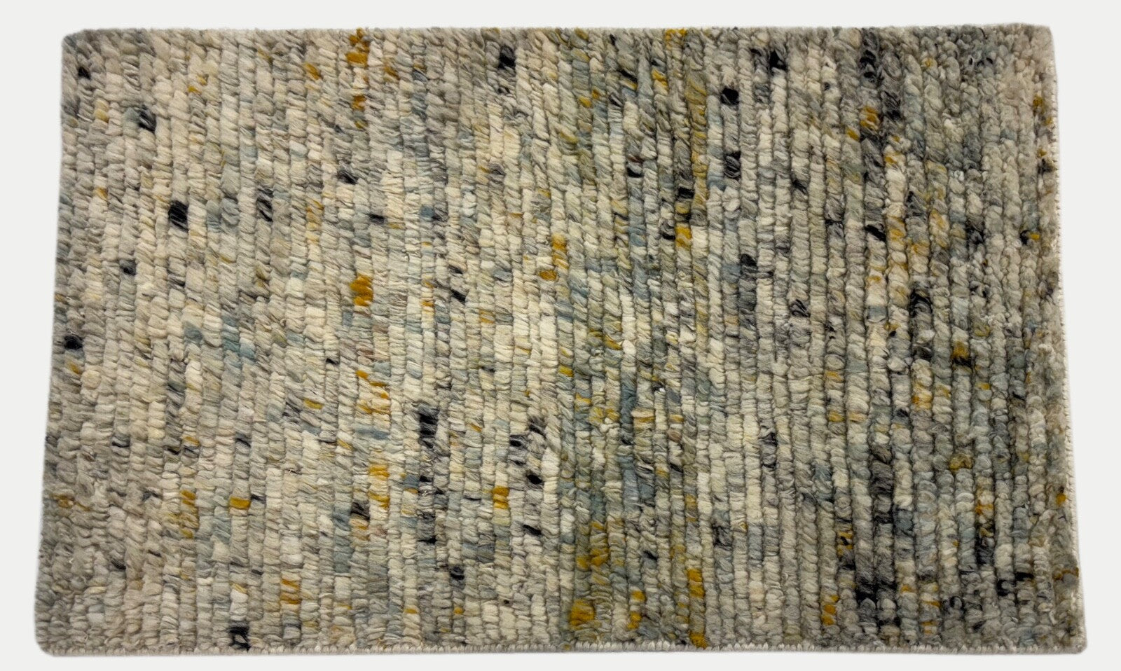 Tappeto in lana annodato a mano 60x90cm 100% lana Moderno Multicolore Beige BCI82