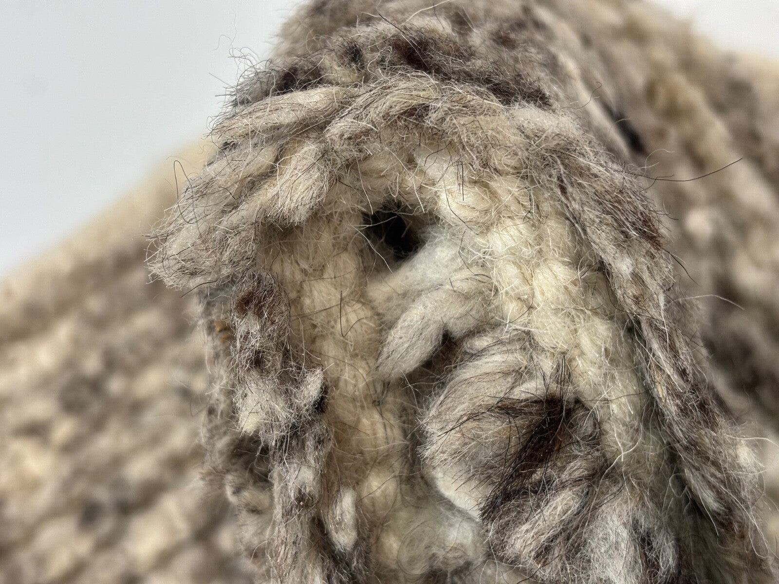 Tappeto in lana annodato a mano 60x90cm 100% lana Design moderno Multigrey BCI81