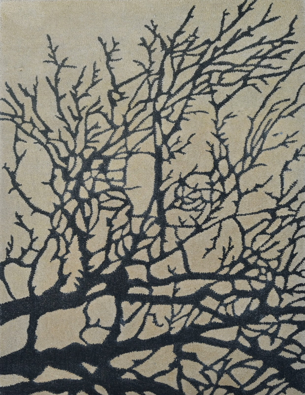 Handgetufteter Wolle teppich 120x180 Beige Modern Wohnzimmer SH240