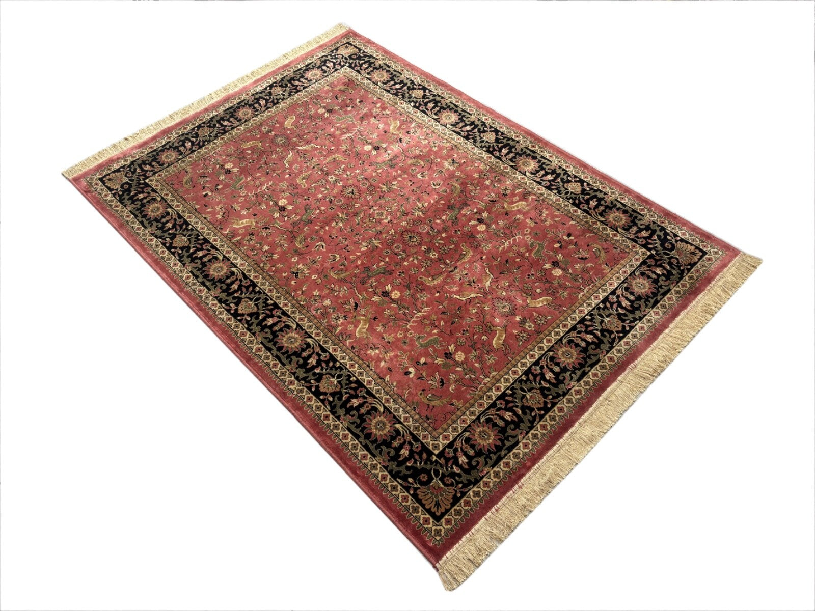 Orientteppich Rosa Kaschmir Design Teppich 150x210 cm MA