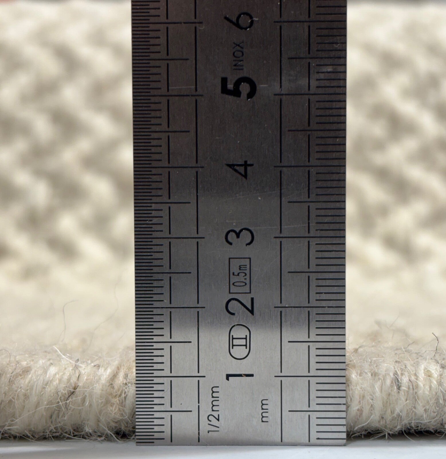 Kilim Dhurry Teppich 60x90cm Handgefertigt 100% Wolle Naturbeige DWD553