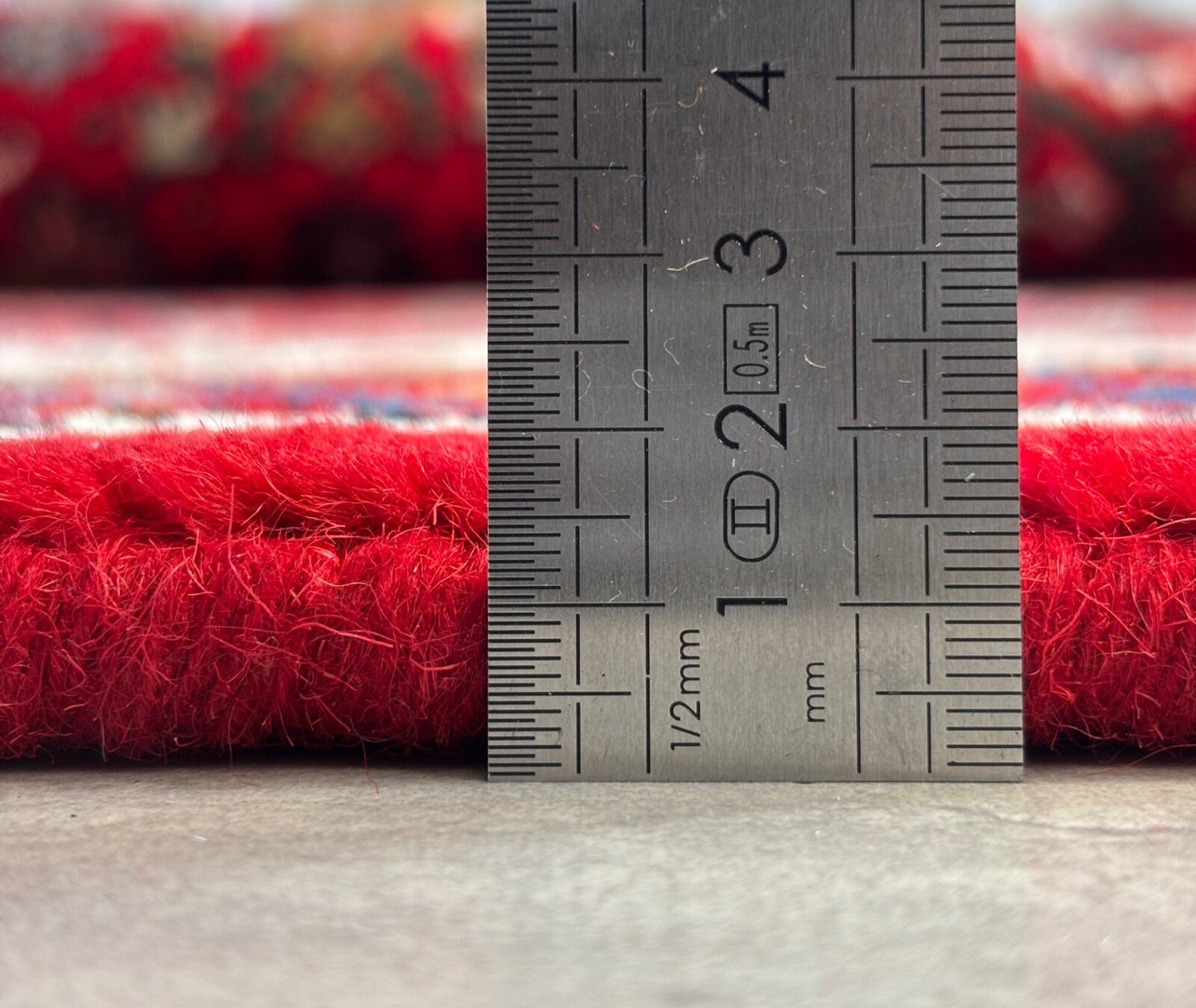 Orientteppich 250x350 Rot Handgeknüpft Herati Design 100 % Schurwolle Teppich