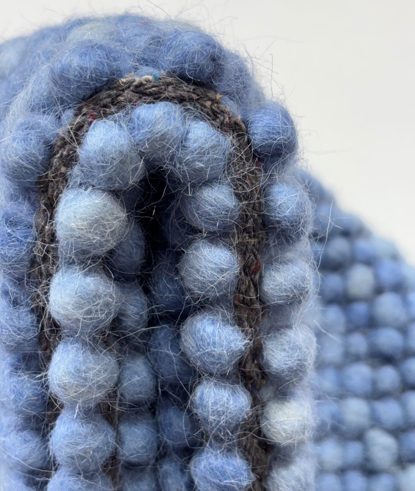 Handgefertigter Kilim Dhurry Teppich 60x90 Blau 100% Wolle Flachgewebe R92