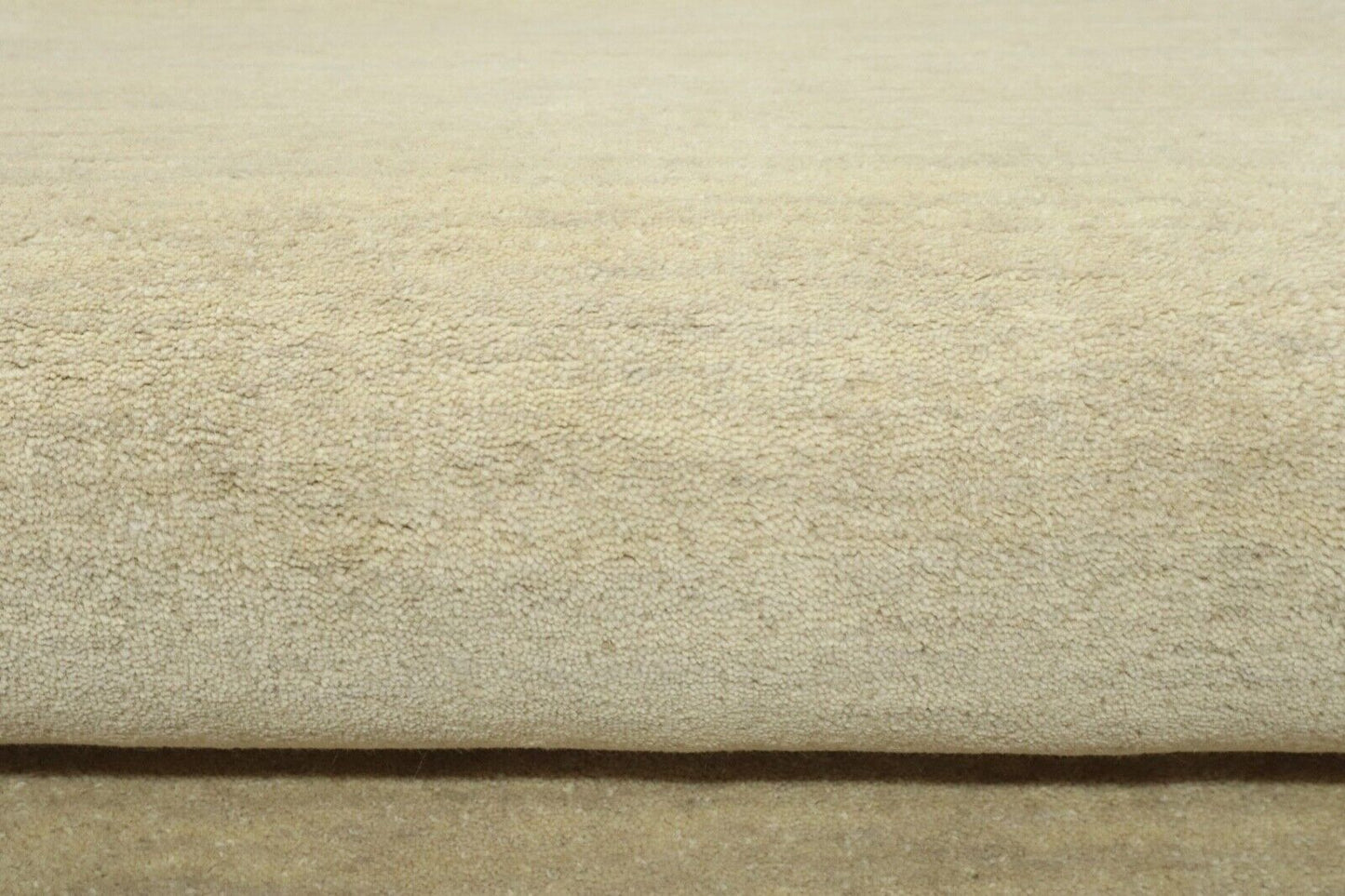 Beige Brücke Teppich 100% Wolle 70X315 cm Handarbeit Läufer Handgetuftet T982