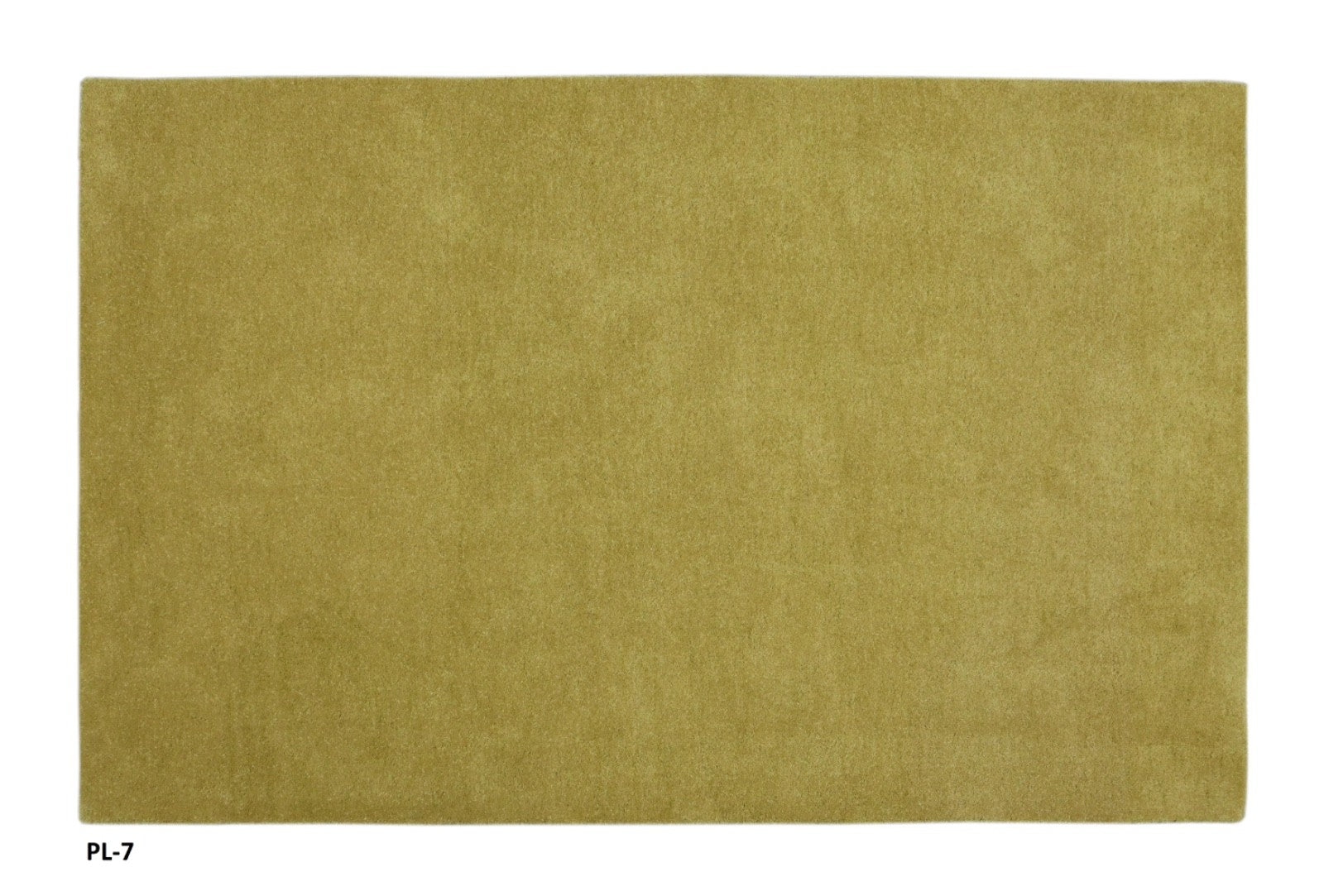 Gabbeh Teppich 100% Wolle Gold Uni Farbe 120x180 cm Handgemacht PL7