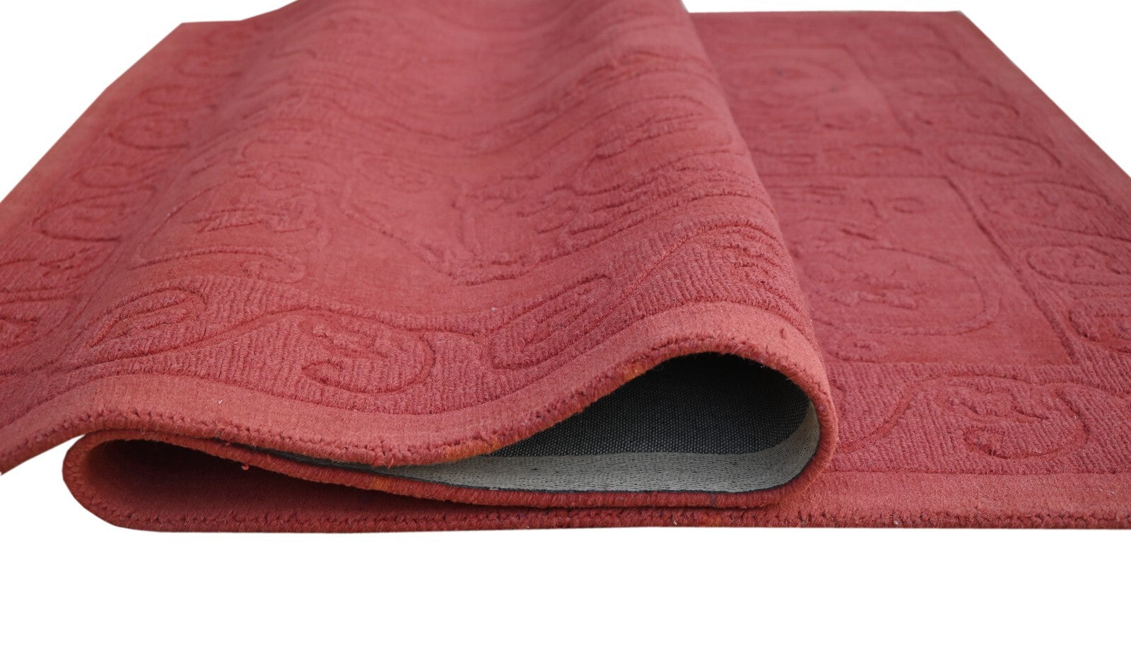 Handgetufteter Wolle teppich 150x240 Rost Modern Wohnzimmer SH232