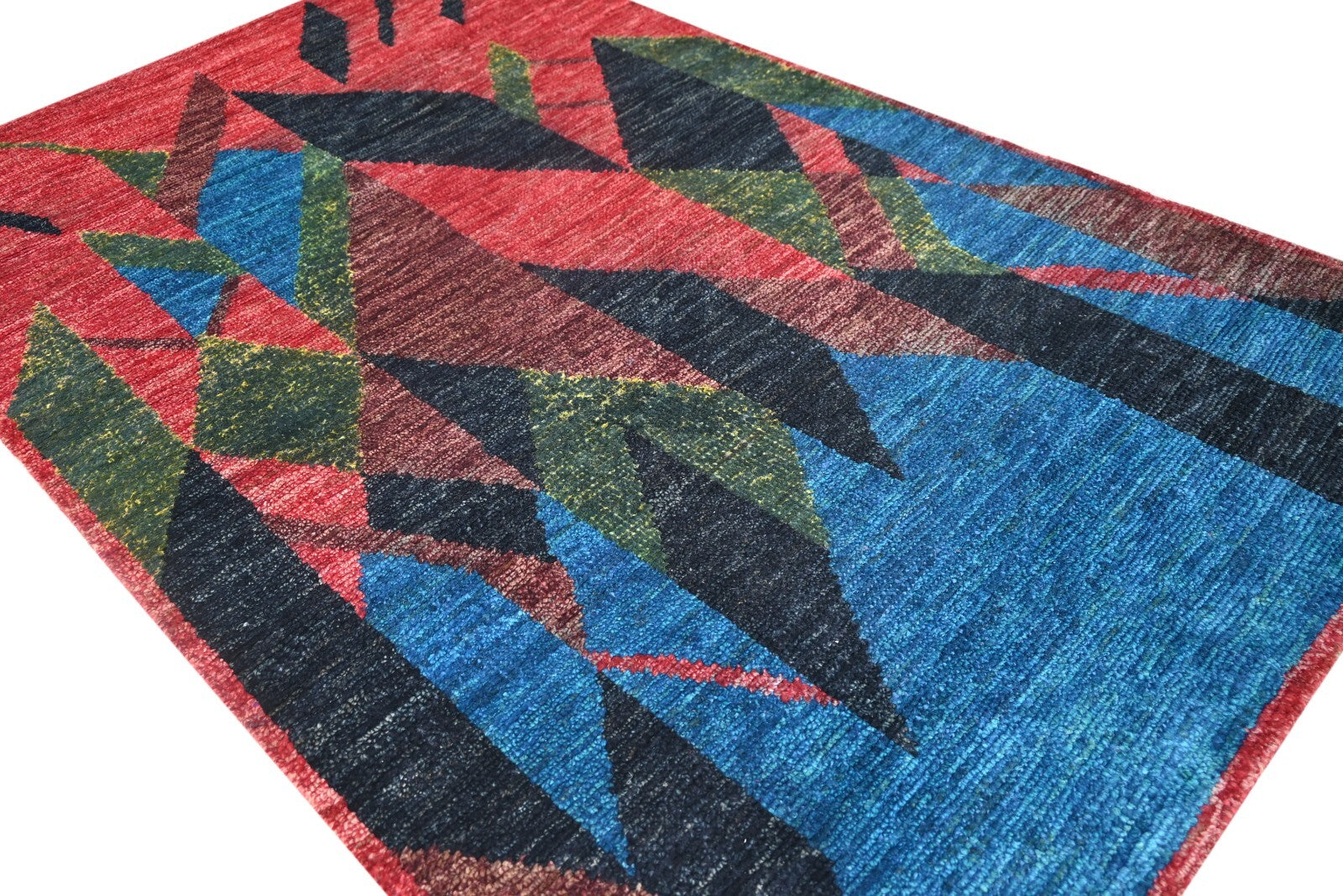 Modern, kézzel csomózott juta szőnyeg 150x240 vintage piros nappaliba SH177