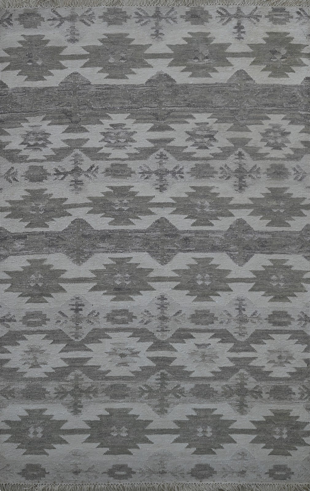 Bunter Wollteppich 120x180 cm Handgefertigt Modern Teppich sh198