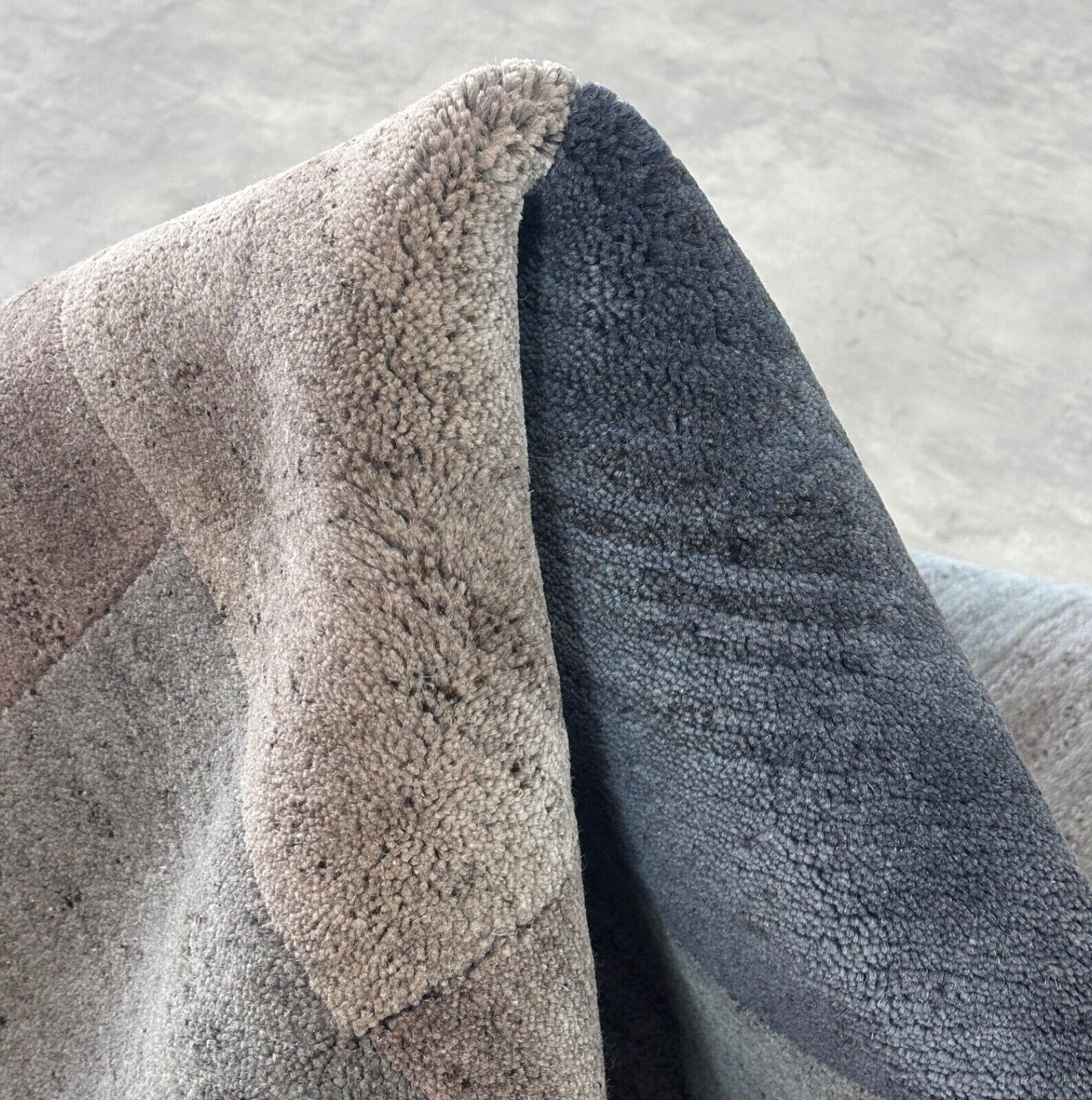 Nepal Handgeknüpft Naturfarben Teppich Grau Blau 170X240 cm 100% Wolle st10