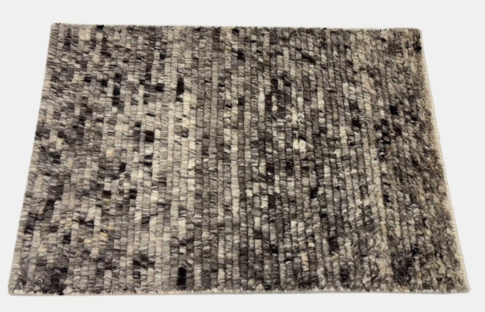 Kézzel csomózott gyapjúszőnyeg 60x90cm 100% gyapjú Modern design Többszörös szürke BCI81