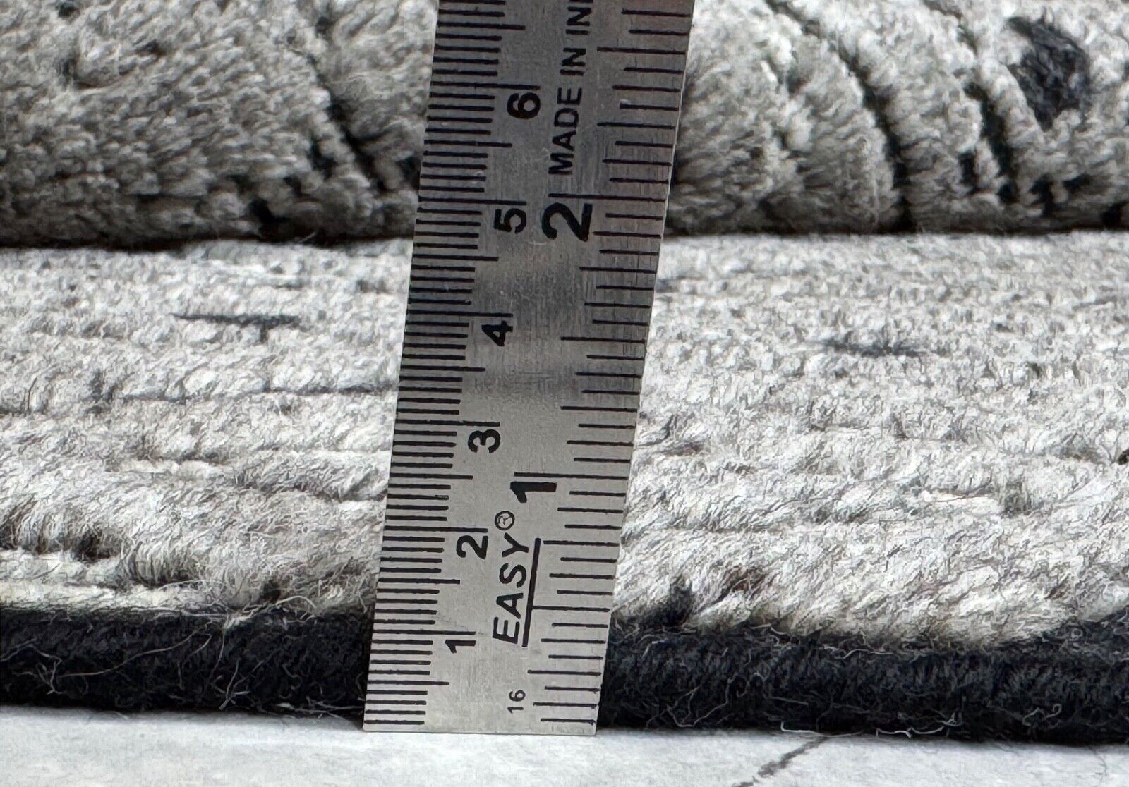 Moderni tepih 60x90 Ručno čvorani vuna i viskoza siva, crna DKD-728