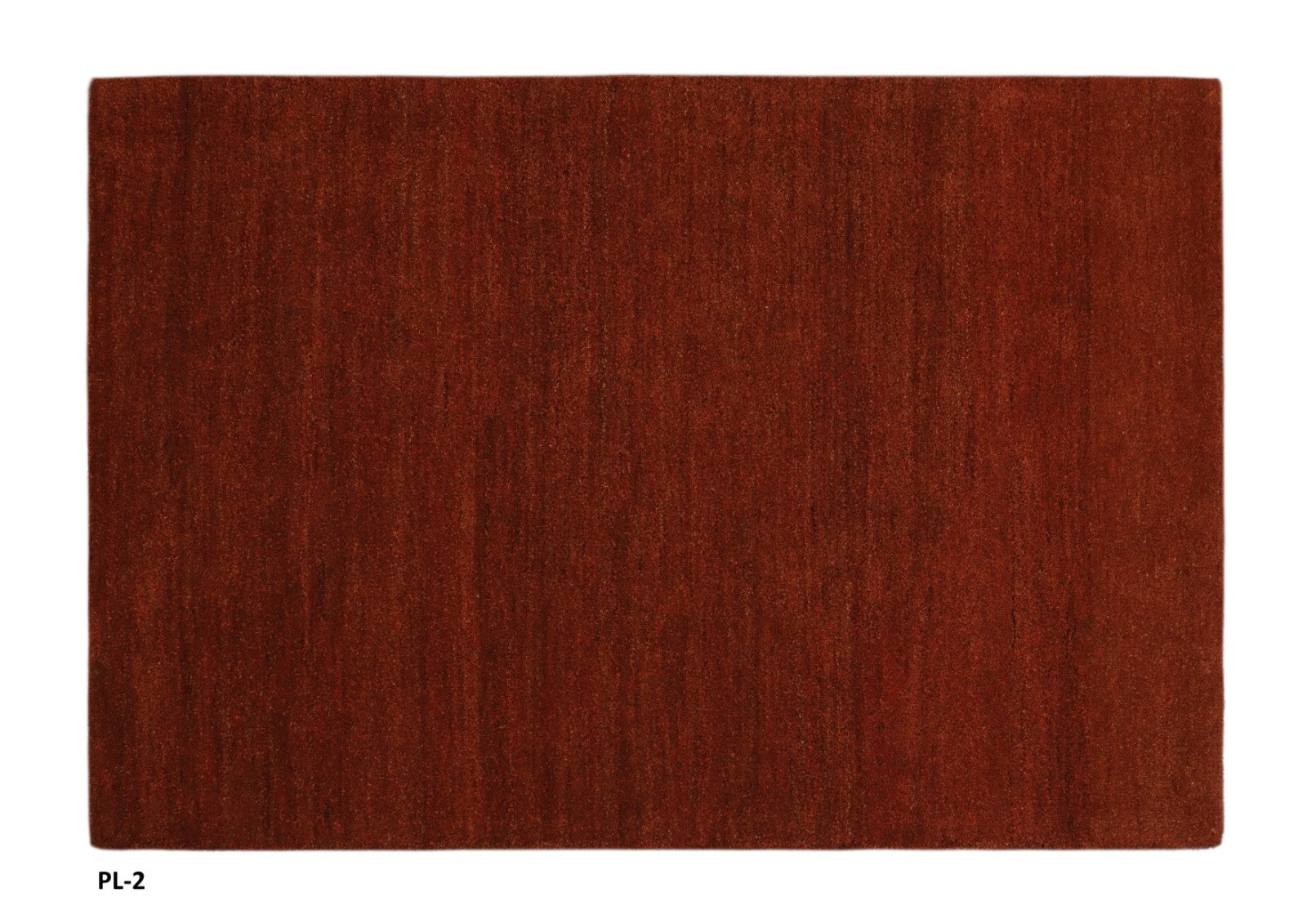 Gabbeh Teppich 100% Wolle Rot Uni Farbe 120x180 cm Handgemacht PL2