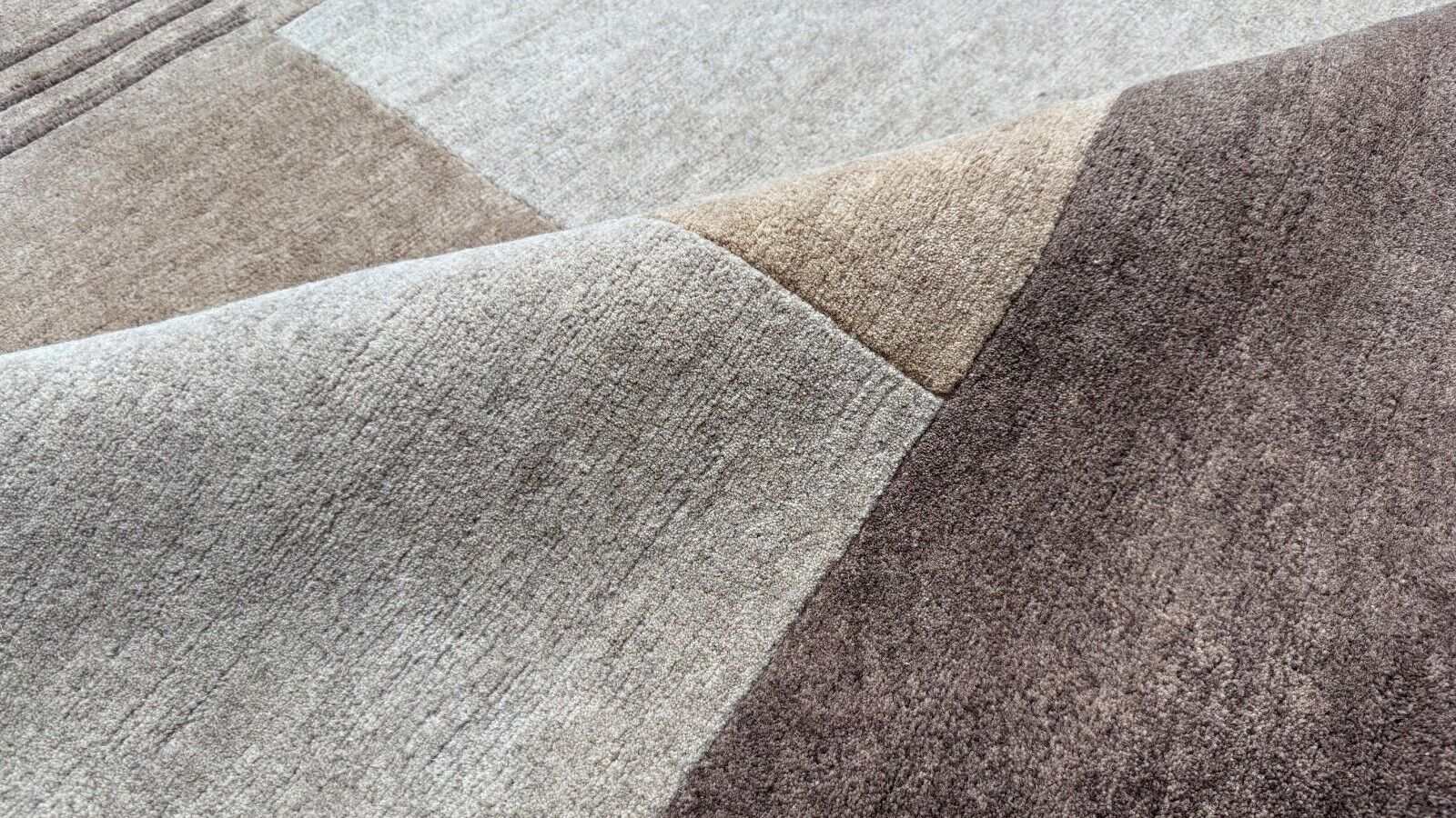 Nepal Handgeknüpft Naturfarben Teppich Braun Beige 170X240 cm 100% Wolle st11