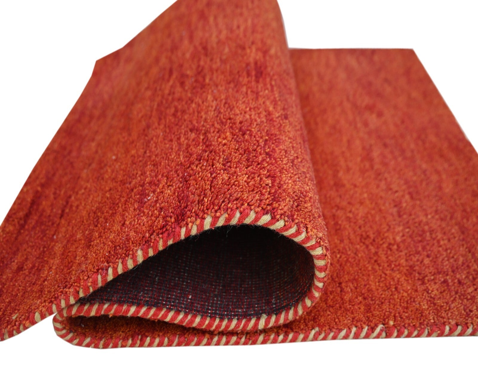 Moderna ročno vozlana volnena preproga za dnevno sobo v vintage barvi rjave barve, dimenzije 90x150, SH247