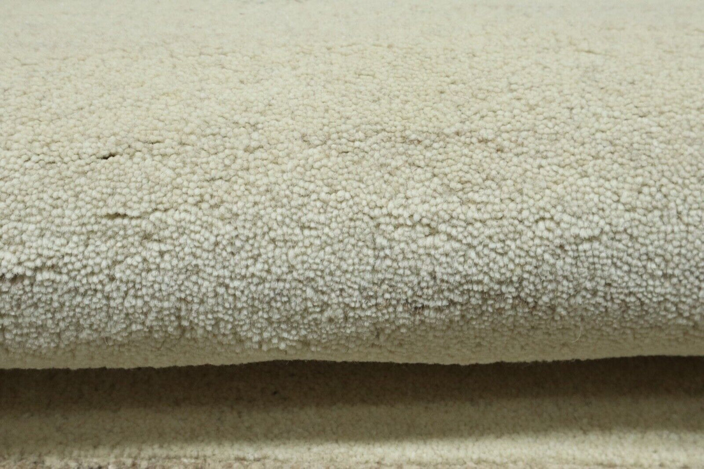 Gabbeh Teppich 100% Wolle 70X140 cm Handarbeit Beige Handgetuftet T1034
