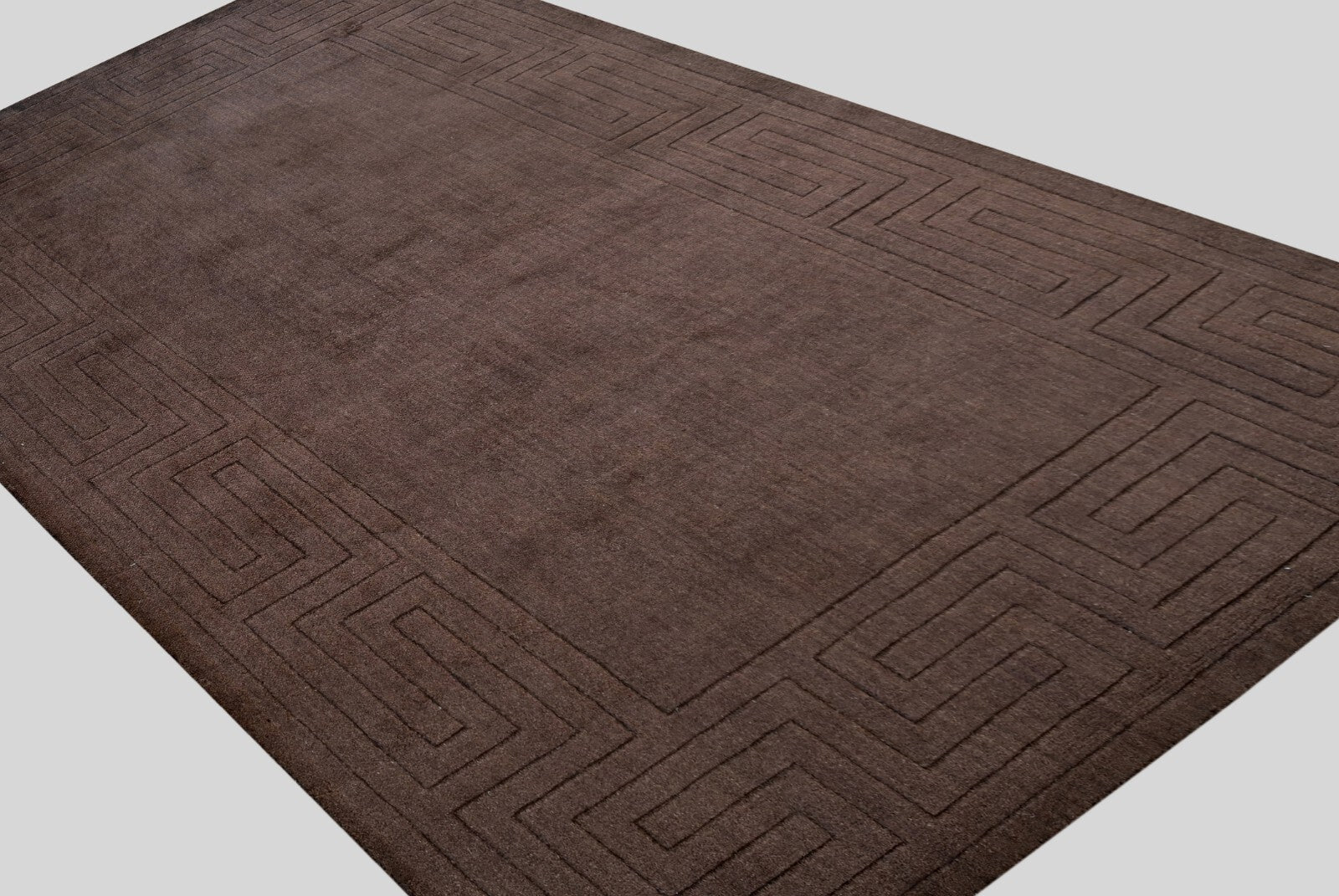 Handgetufteter Wolle teppich 150x240 braun Modern Wohnzimmer SH203