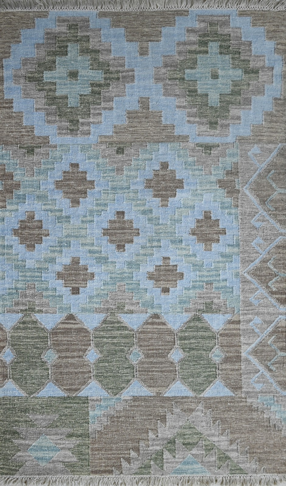 Bunter Wollteppich 120x180 cm Handgefertigt Modern Teppich sh193