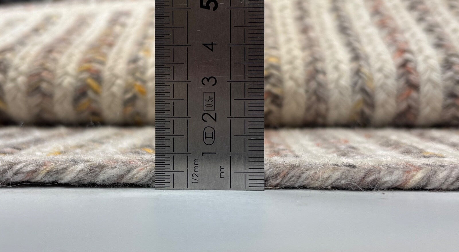 Kilim Dhurry Teppich 60x90cm Handgefertigt 100% Wolle Naturweiß R64