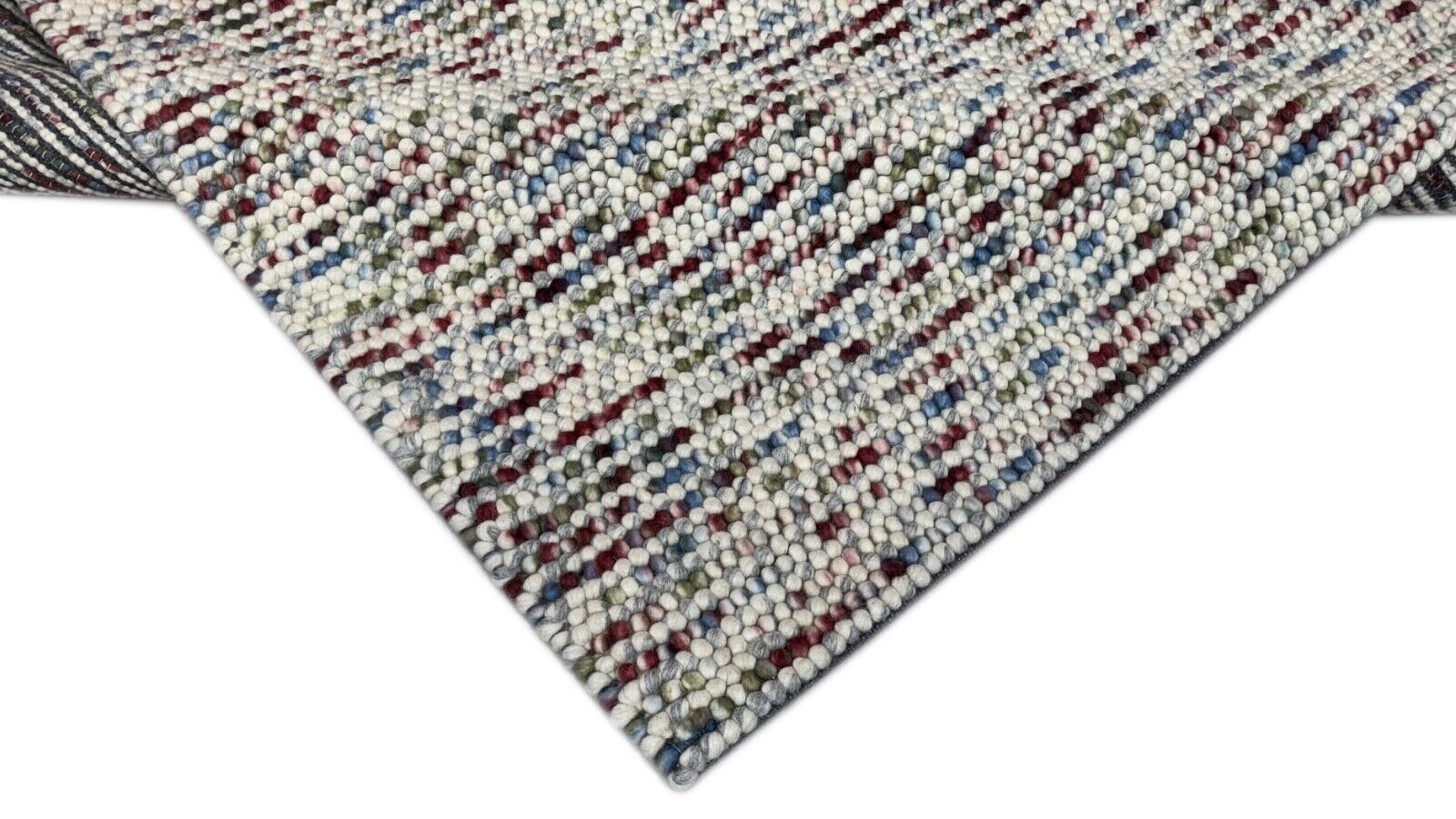 Wollteppich 170x240 cm Handgefertigt Modern Natur Teppich st18