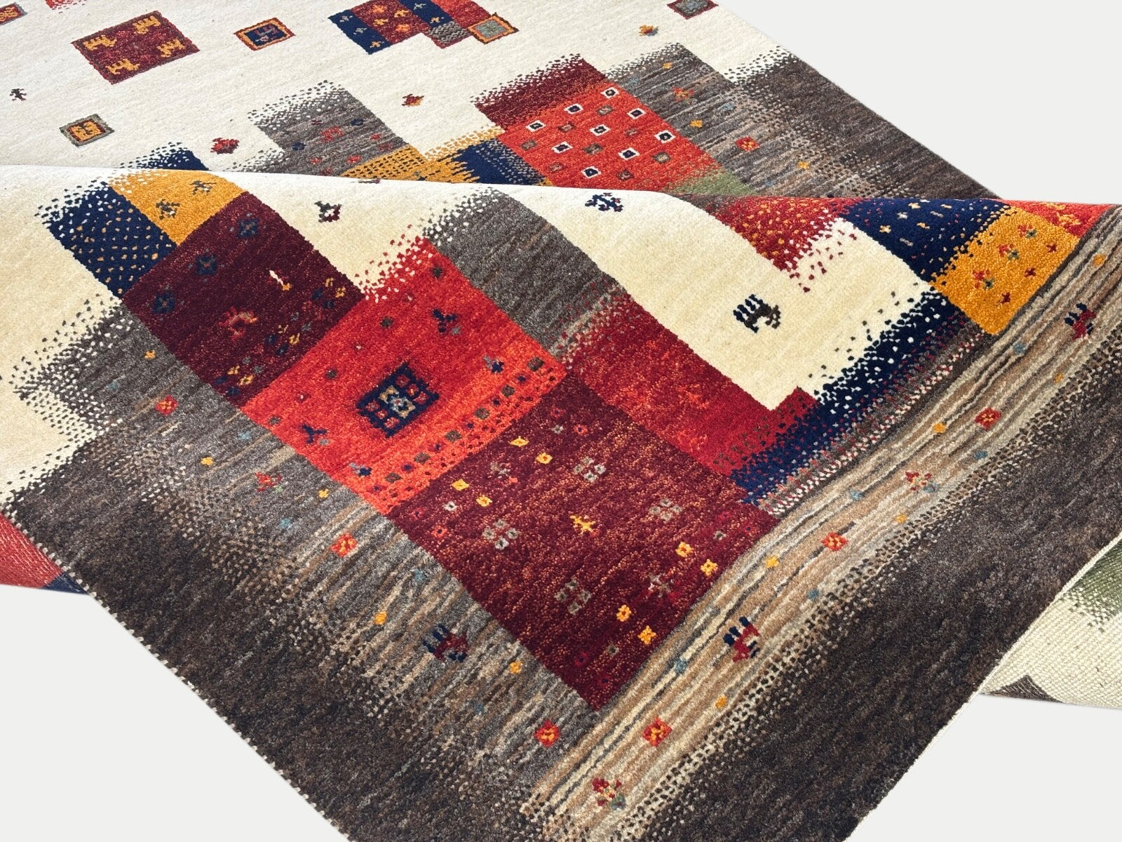 Handgeknüpft Orientteppich 170x240 Wolle Teppich Multi Klassisch Design 118-9/9