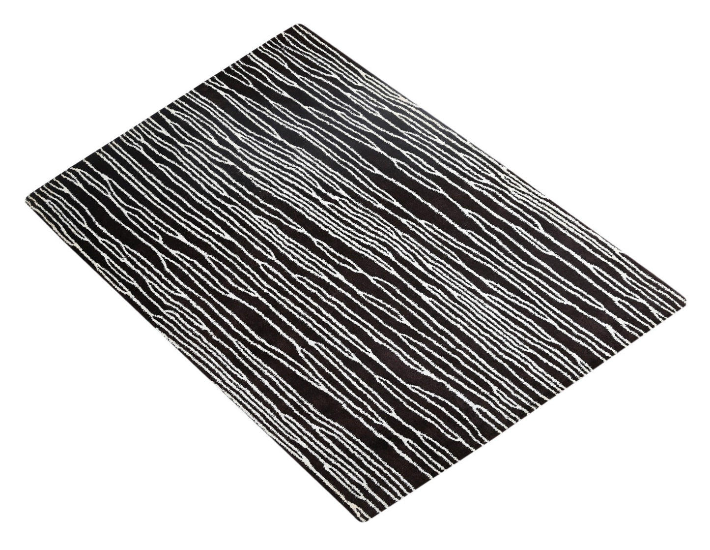 Handgetufteter Wolle Viskose teppich 150x240 braun Modern Wohnzimmer SH214