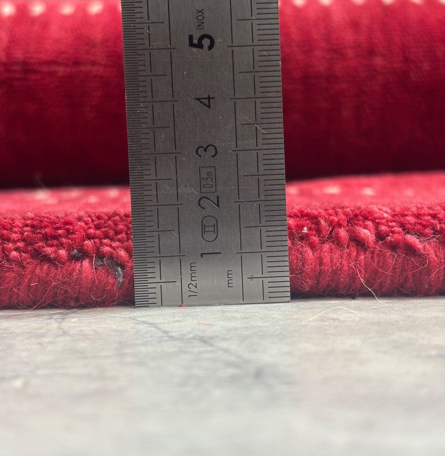 Rot Teppich 100% Wolle Handgefertigt 90X160 cm Handgewebt Gabbeh Orient AC06