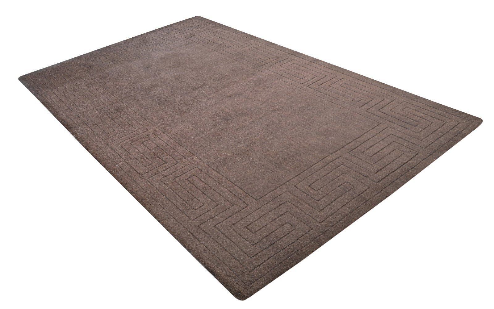 Handgetufteter Wolle teppich 150x240 braun Modern Wohnzimmer SH203