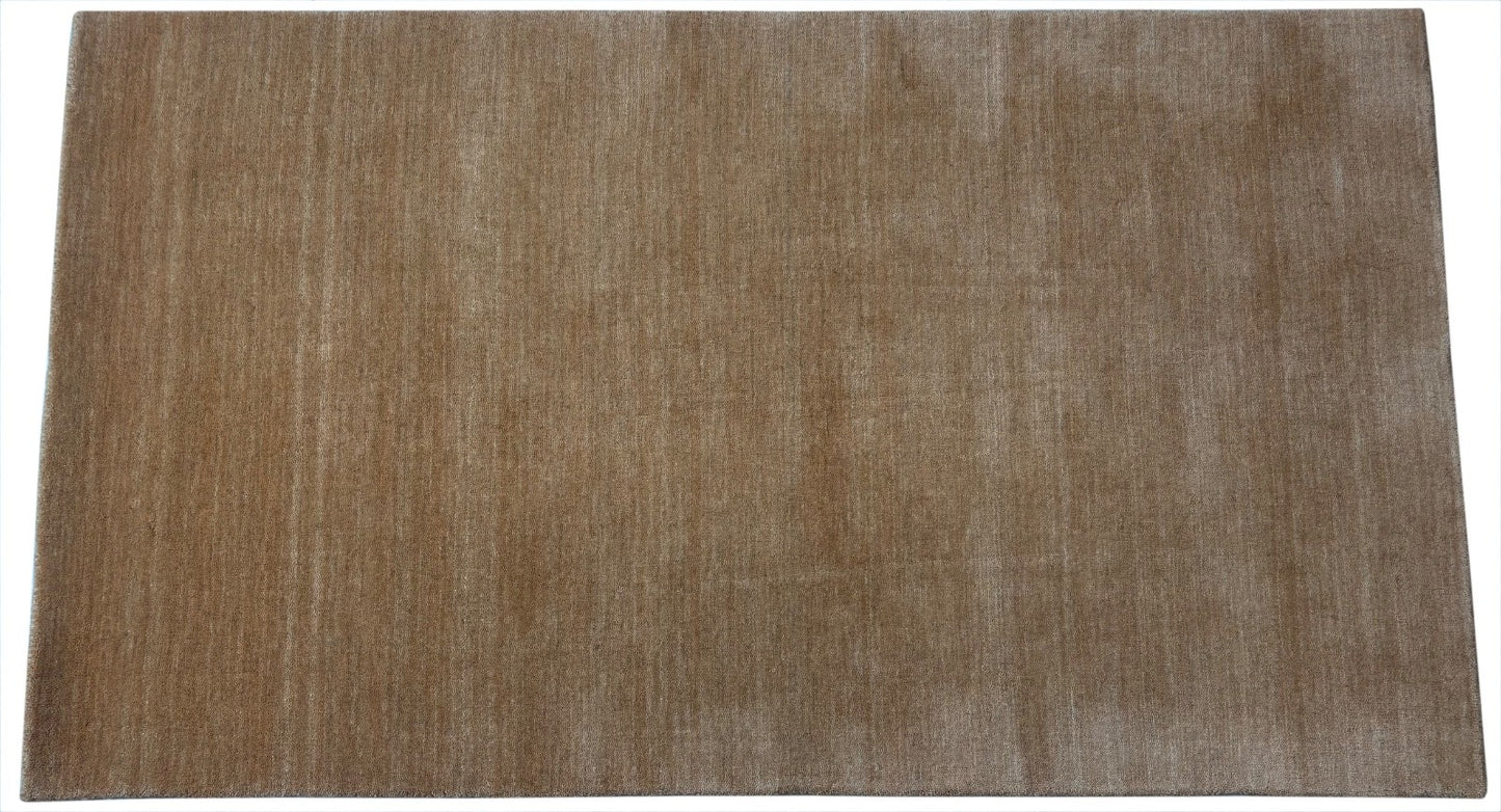 Gabbeh Teppich 90x160 cm Handgewebt 100% Wolle Peach Caramel Orient Modern